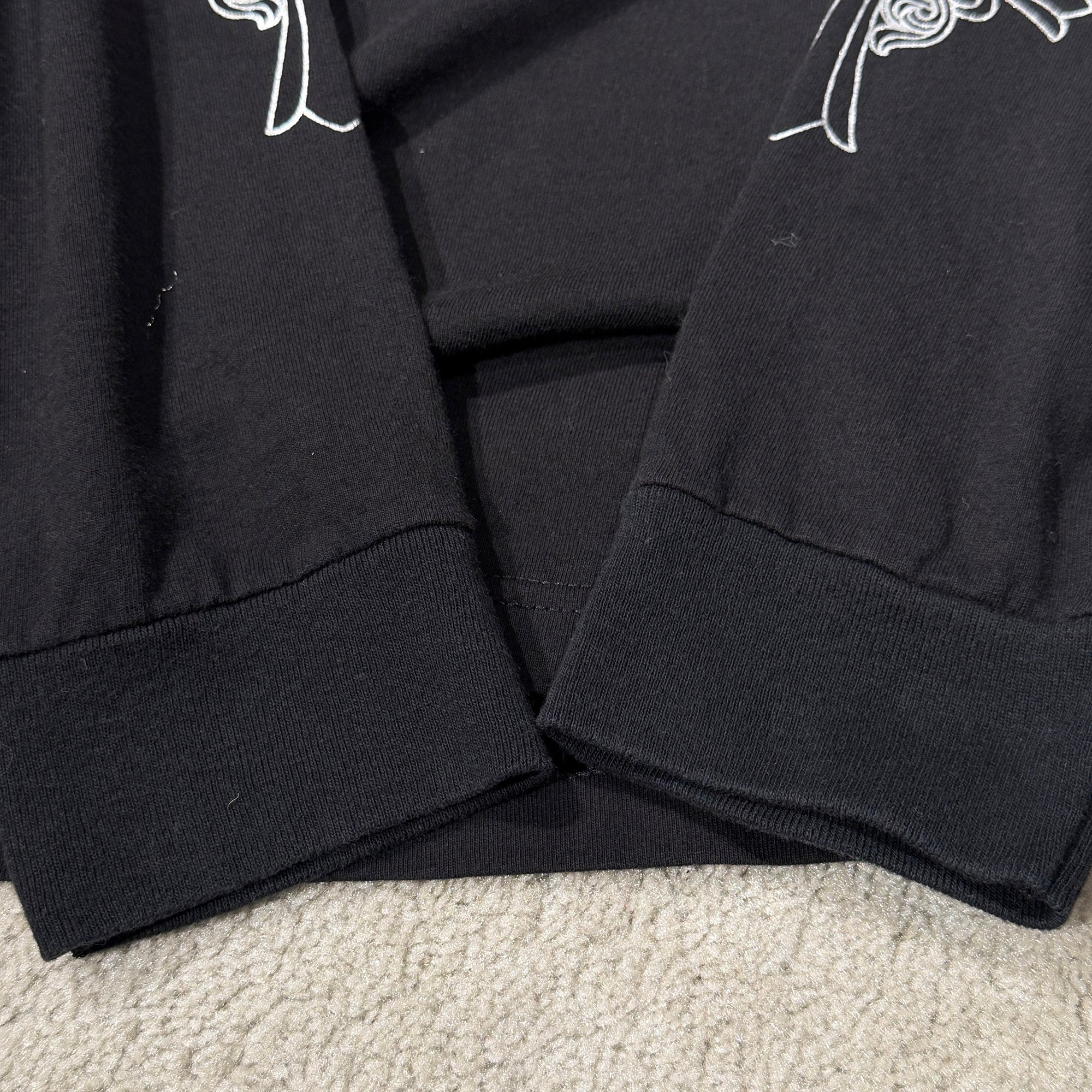 CHROME HEARTS Side T Bar Logo Sleeve Horseshoe × Hailey Cross Print Long Sleeve Tee Size XXL クロムハーツ サイド Tバー ロゴ スリーブ ホースシュー × ヘイリークロス プリント ロングスリーブTシャツ サイズXXL