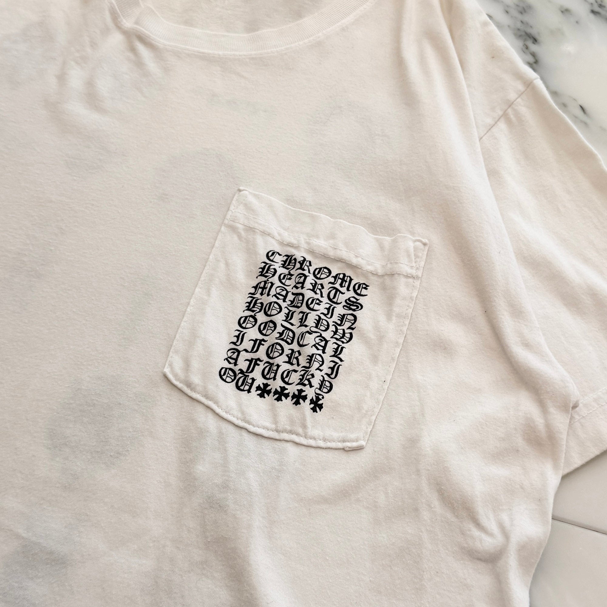 CHROME HEARTS Made In Hollywood Back Multi Logo Print Tee Size L クロムハーツ メイドインハリウッド バック マルチロゴ プリントTシャツ サイズL