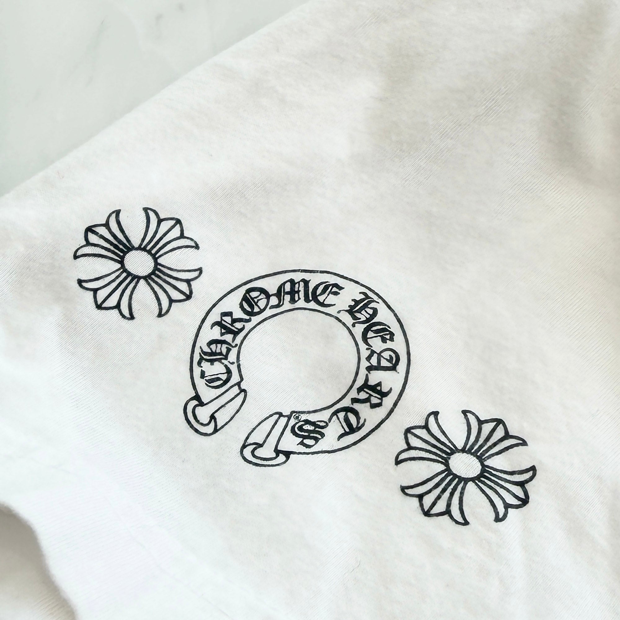 CHROME HEARTS Made In Hollywood Back Multi Logo Print Tee Size L クロムハーツ メイドインハリウッド バック マルチロゴ プリントTシャツ サイズL