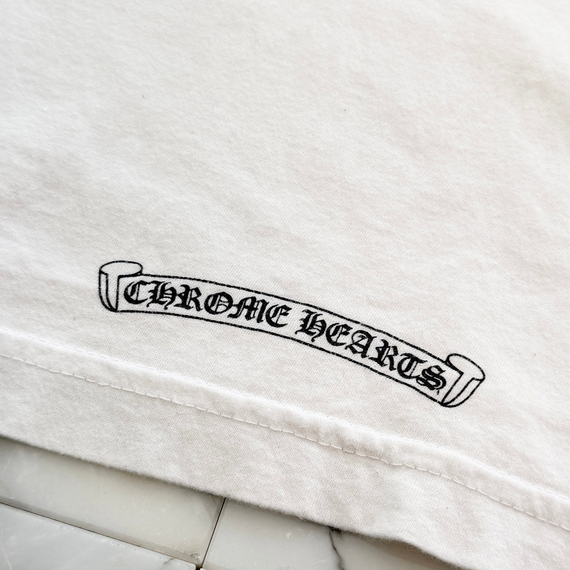 CHROME HEARTS Made In Hollywood Back Multi Logo Print Tee Size L クロムハーツ メイドインハリウッド バック マルチロゴ プリントTシャツ サイズL