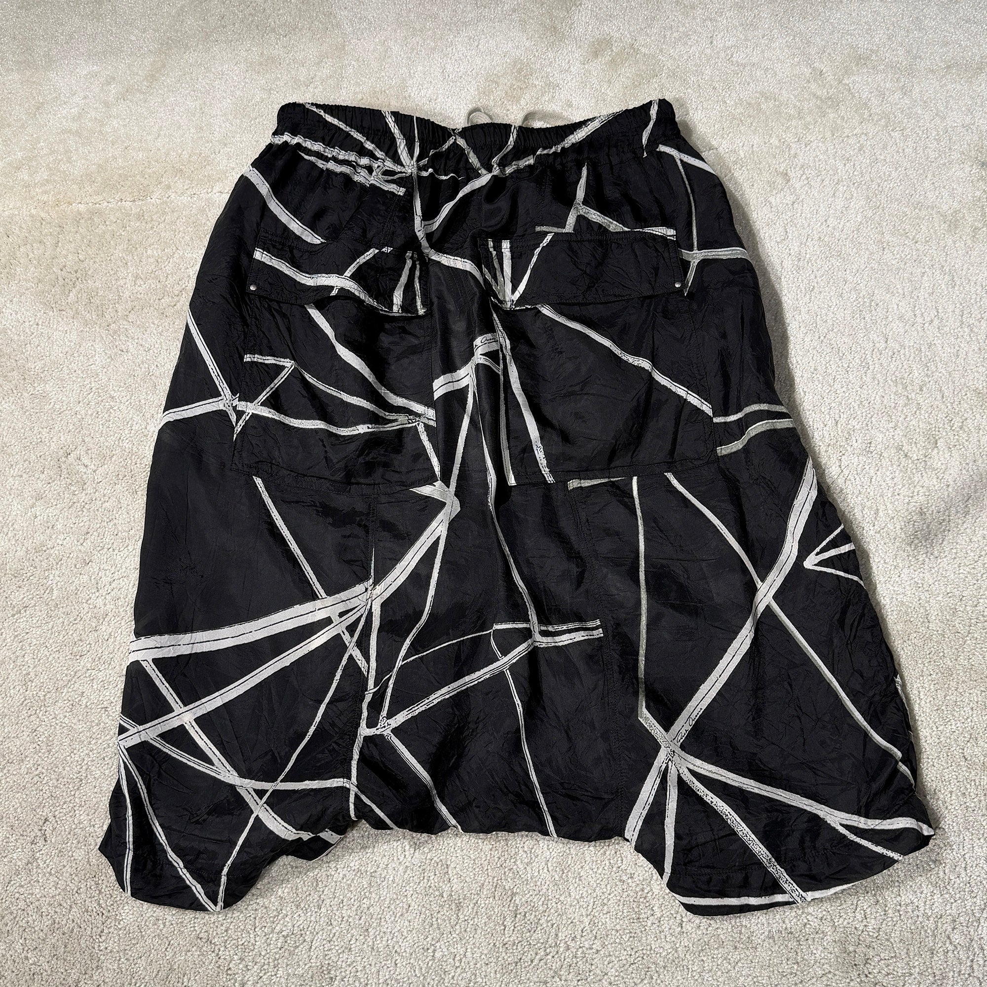 Rick Owens 2022SS Drawstring Sarouel Shorts RU01B1384-JP1 Size 36 リックオウエンス ドローストリング サルエル ショートパンツ サイズ36