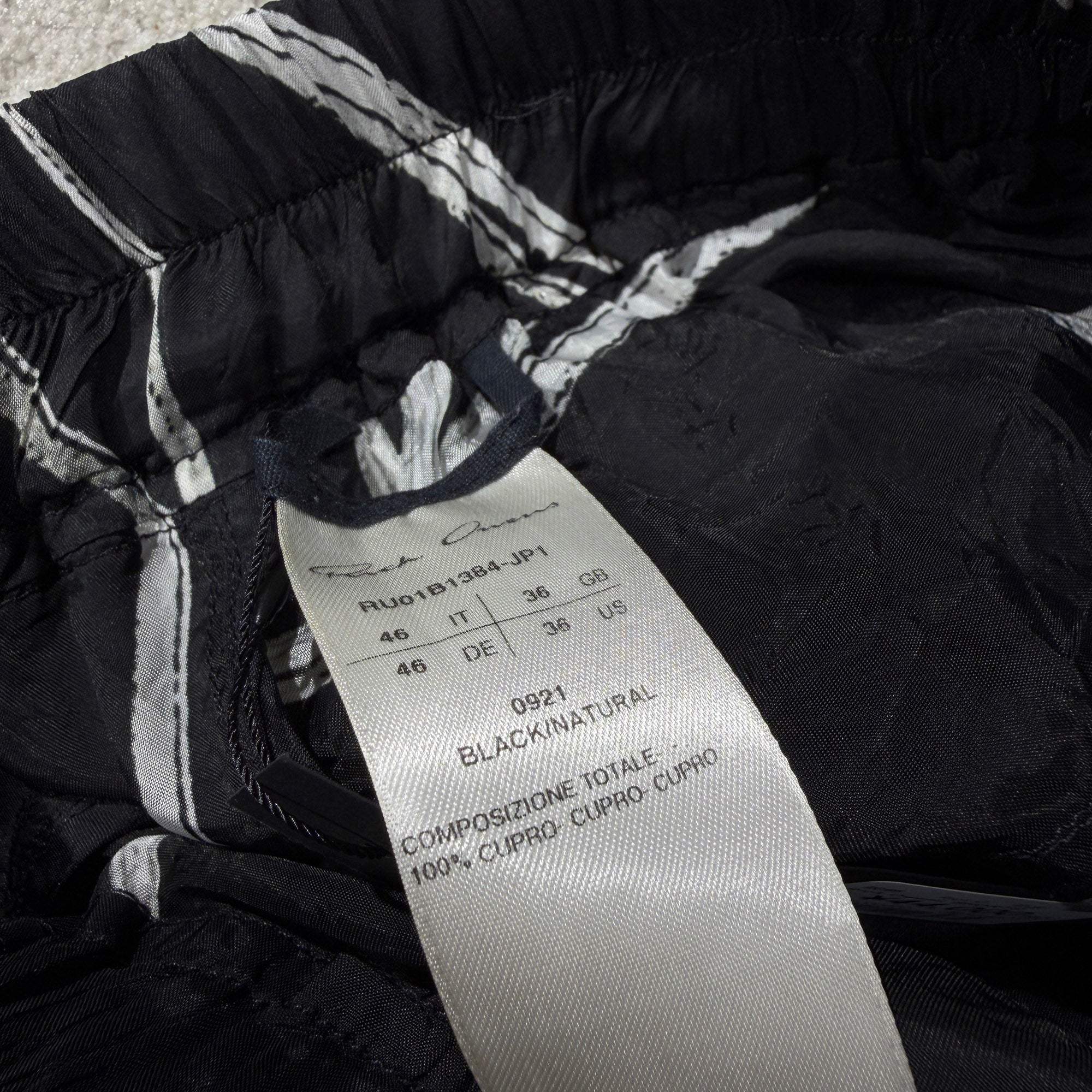 Rick Owens 2022SS Drawstring Sarouel Shorts RU01B1384-JP1 Size 36 リックオウエンス ドローストリング サルエル ショートパンツ サイズ36