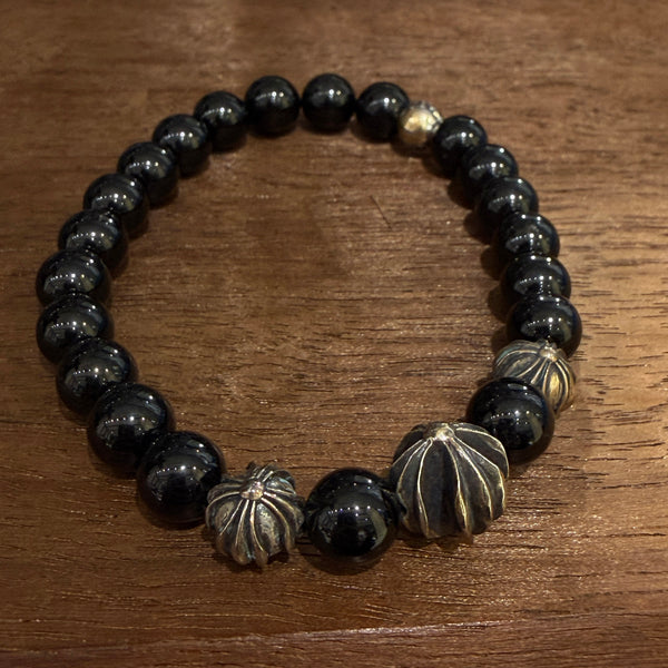 CHROME HEARTS CH Cross Beads Bracelet Size 8mm クロムハーツ CHクロス ビーズ ブレスレット サイズ8mm