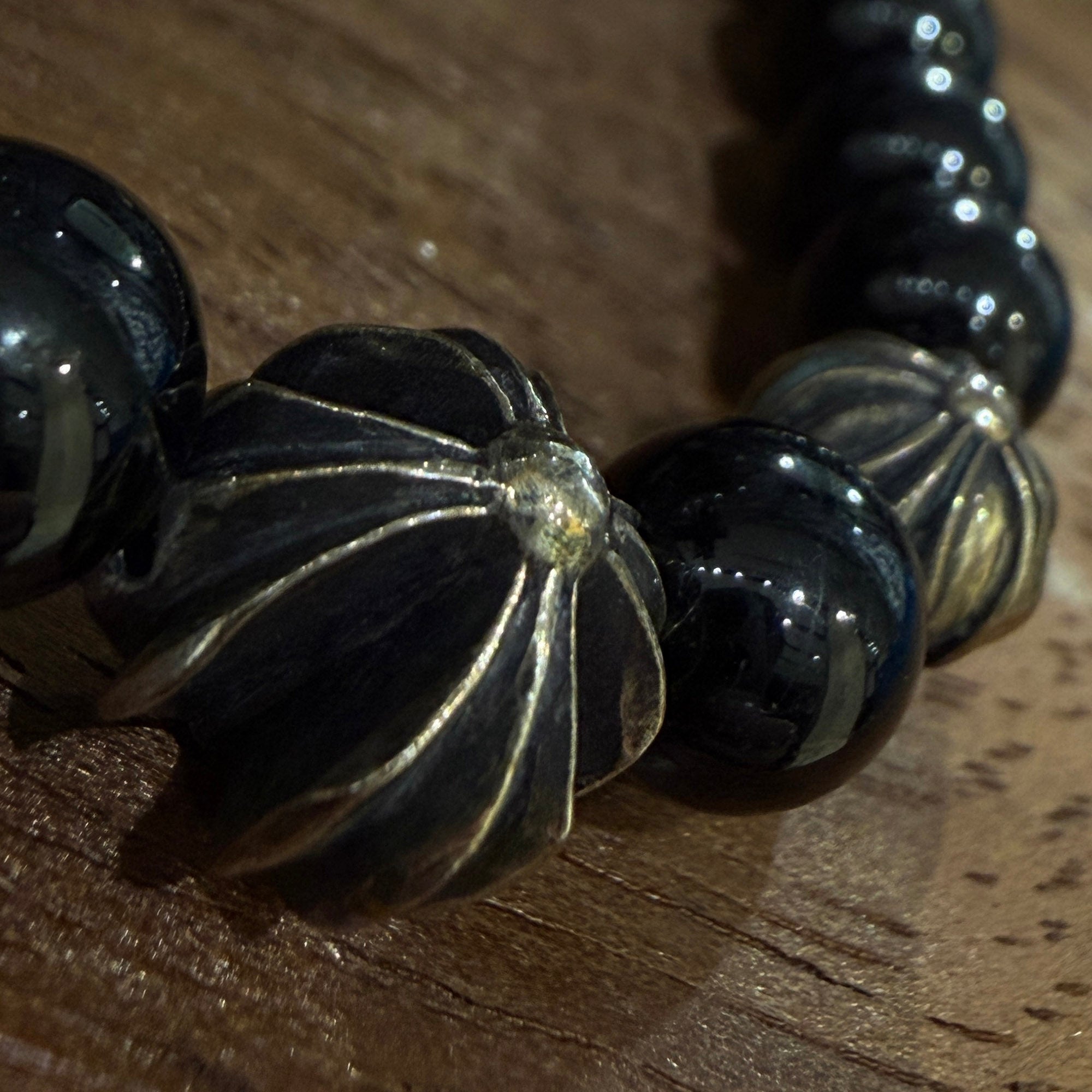 CHROME HEARTS CH Cross Beads Bracelet Size 8mm クロムハーツ CH