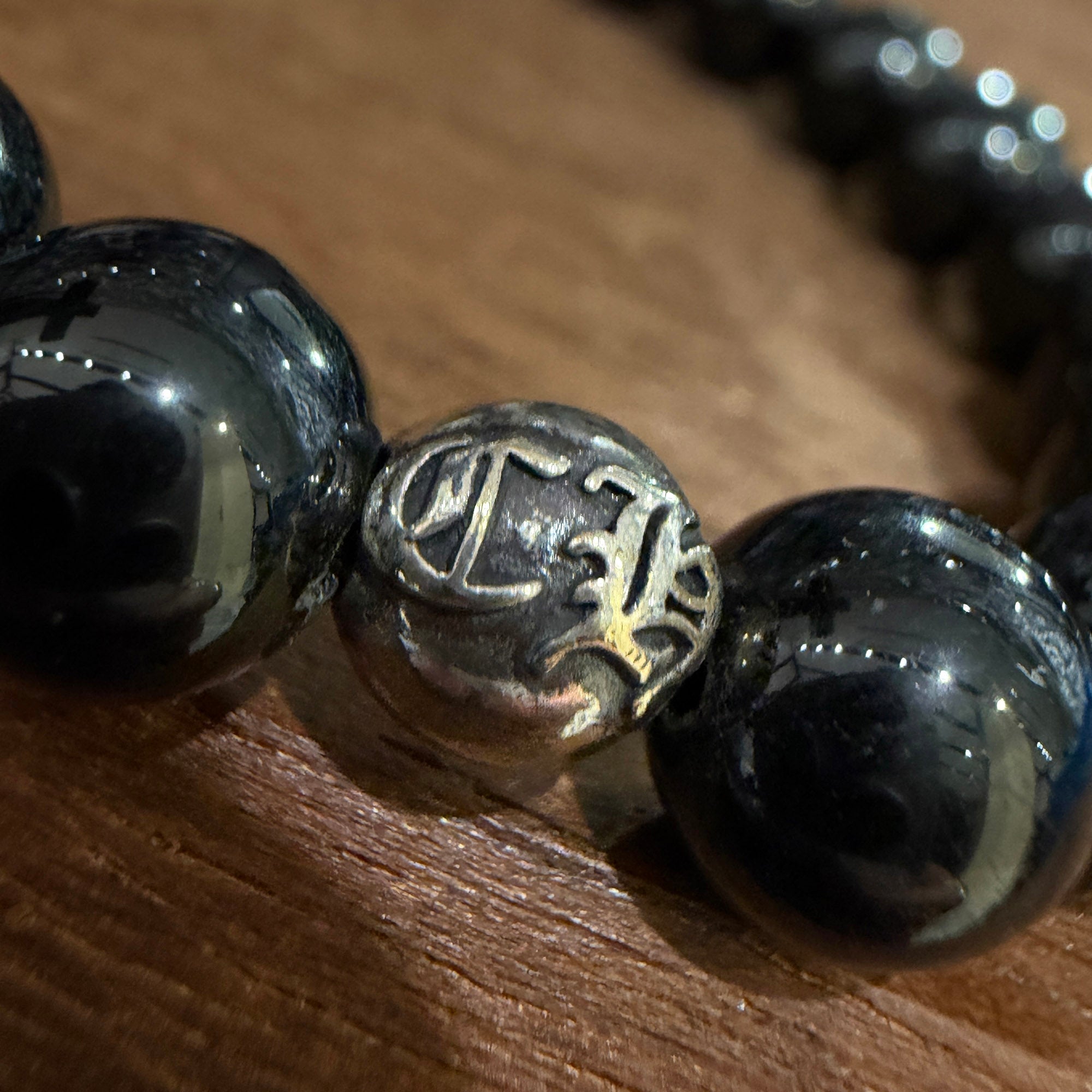 CHROME HEARTS CH Cross Beads Bracelet Size 8mm クロムハーツ CHクロス ビーズ ブレスレット サイズ8mm