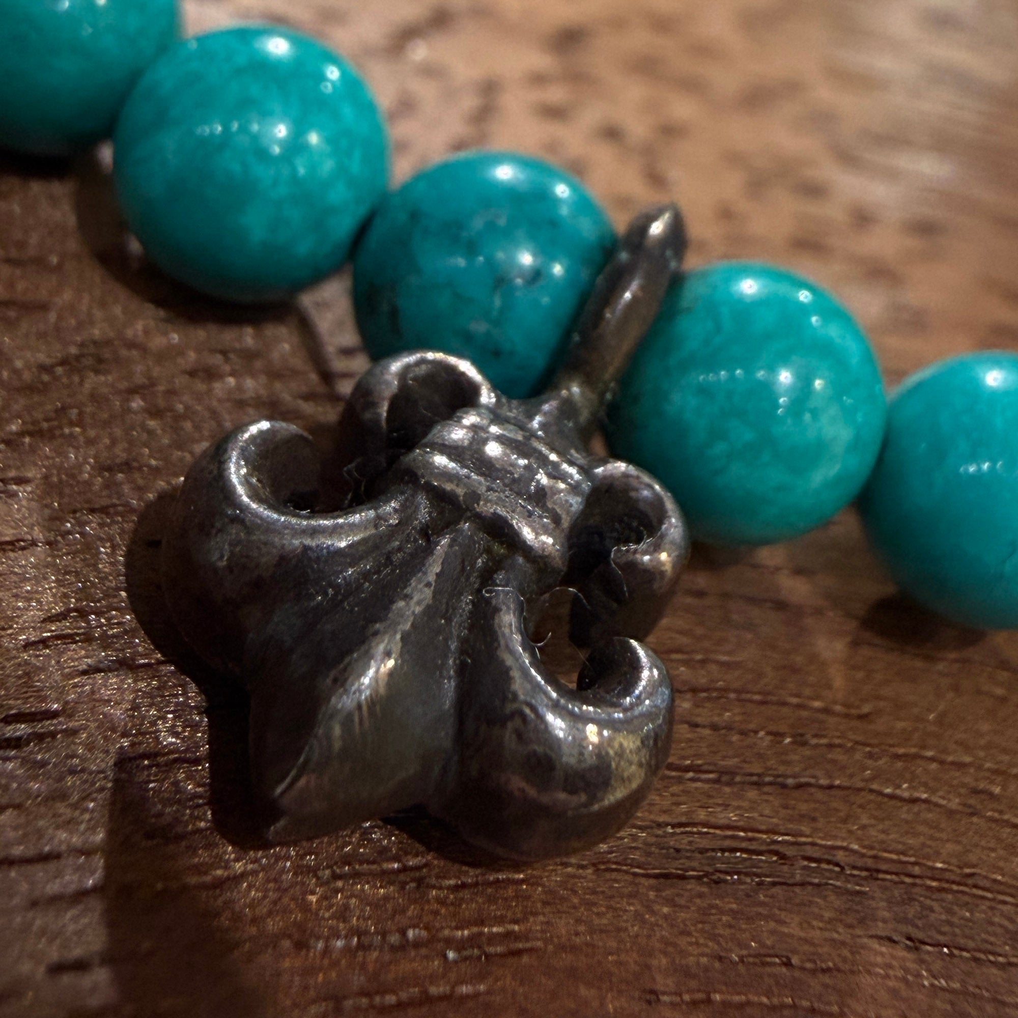 CHROME HEARTS Turquoise CH Logo BS Flare Beads Bracelet クロムハーツ ターコイズ CHロゴ BSフレア ビーズブレスレット