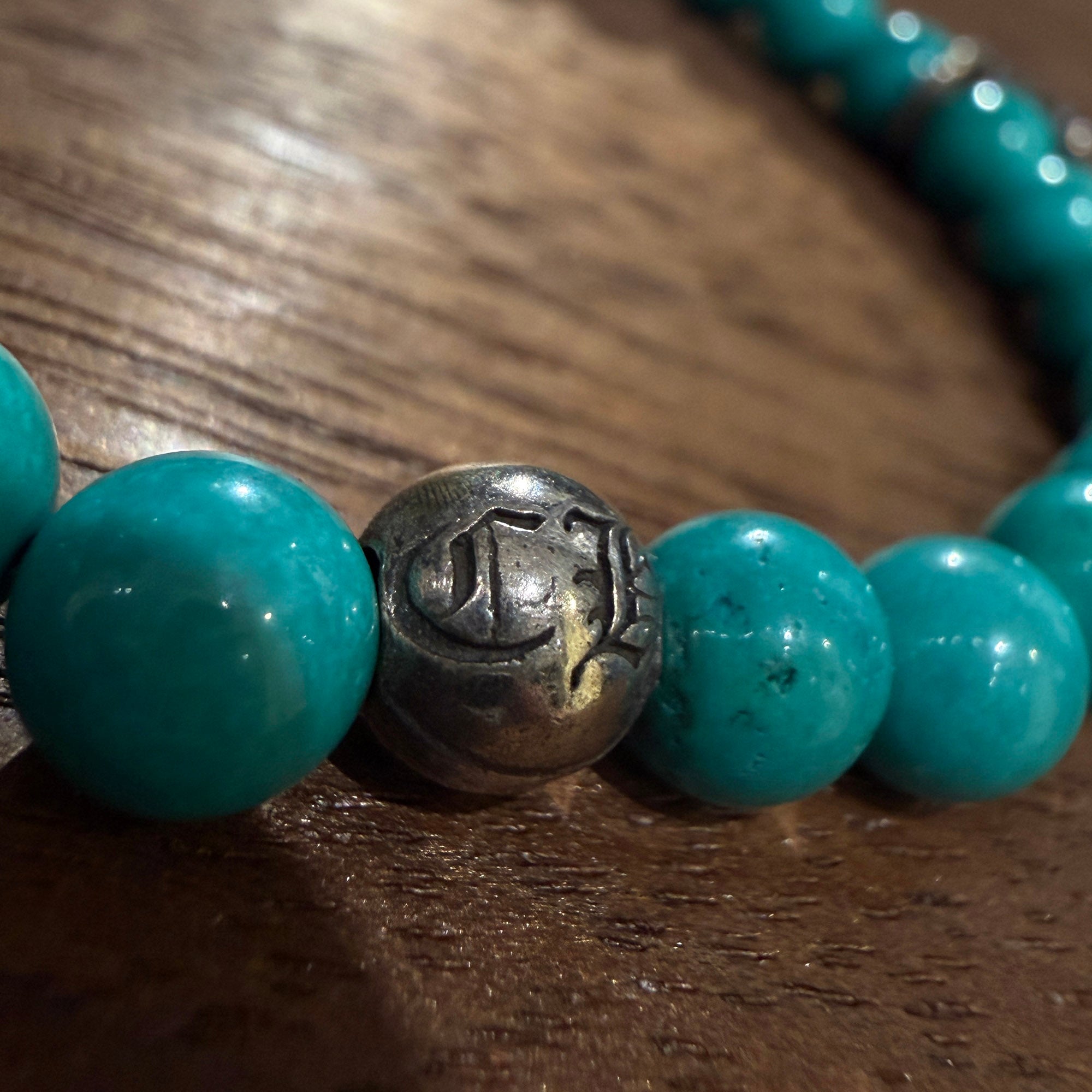 CHROME HEARTS Turquoise CH Logo BS Flare Beads Bracelet クロムハーツ ターコイズ CHロゴ BSフレア ビーズブレスレット