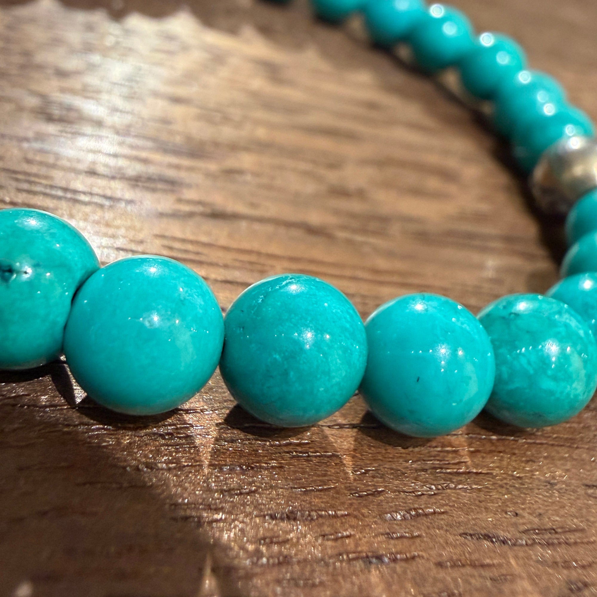 CHROME HEARTS Turquoise CH Logo BS Flare Beads Bracelet クロムハーツ ターコイズ CHロゴ BSフレア ビーズブレスレット