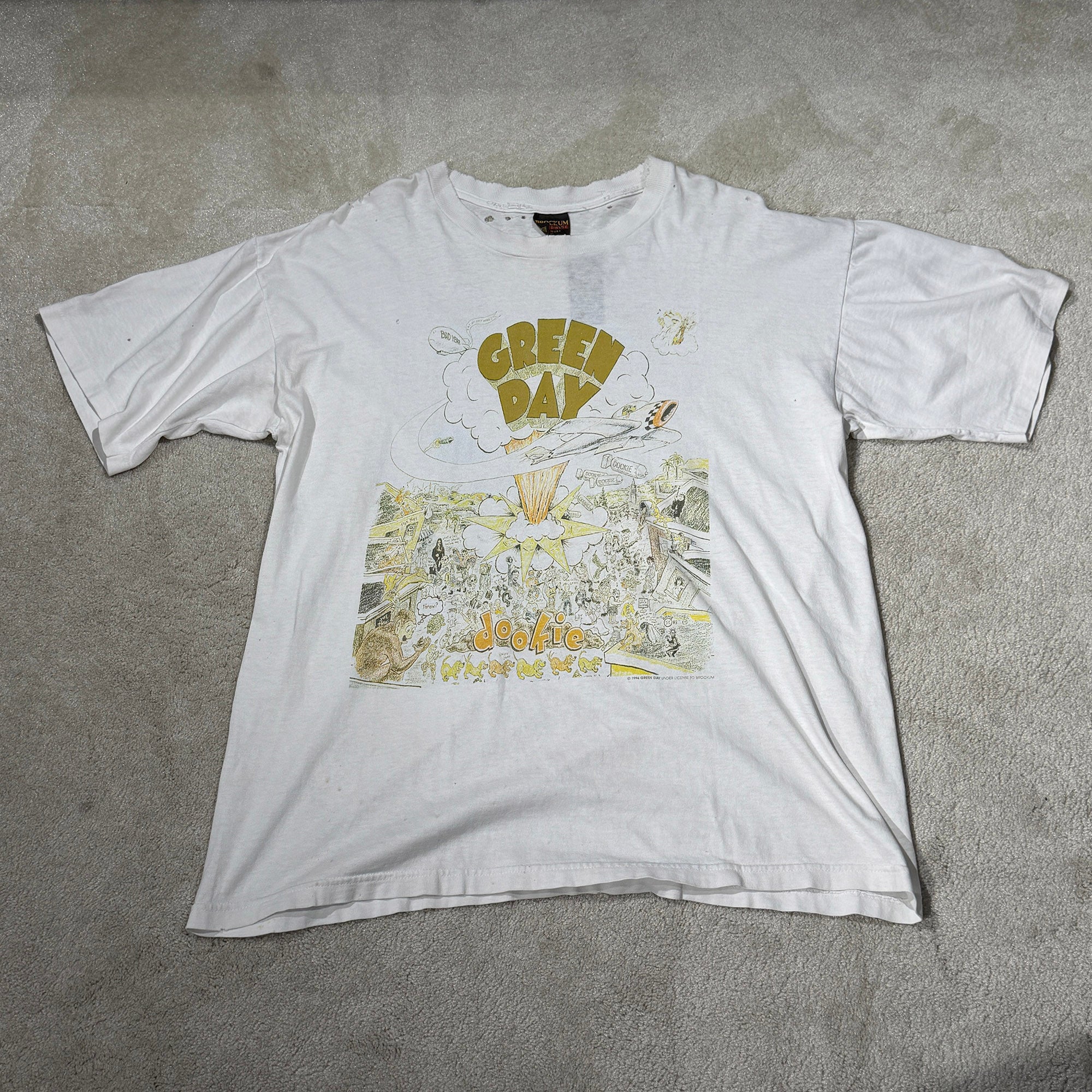 Vintage 90's Green Day "Dookie" 1994 BROCKUM S/S Tour Tee Size XL ヴィンテージ 90's グリーン デイ "ドゥーキー" 1994 ブロックム社製 ツアーTシャツ サイズXL