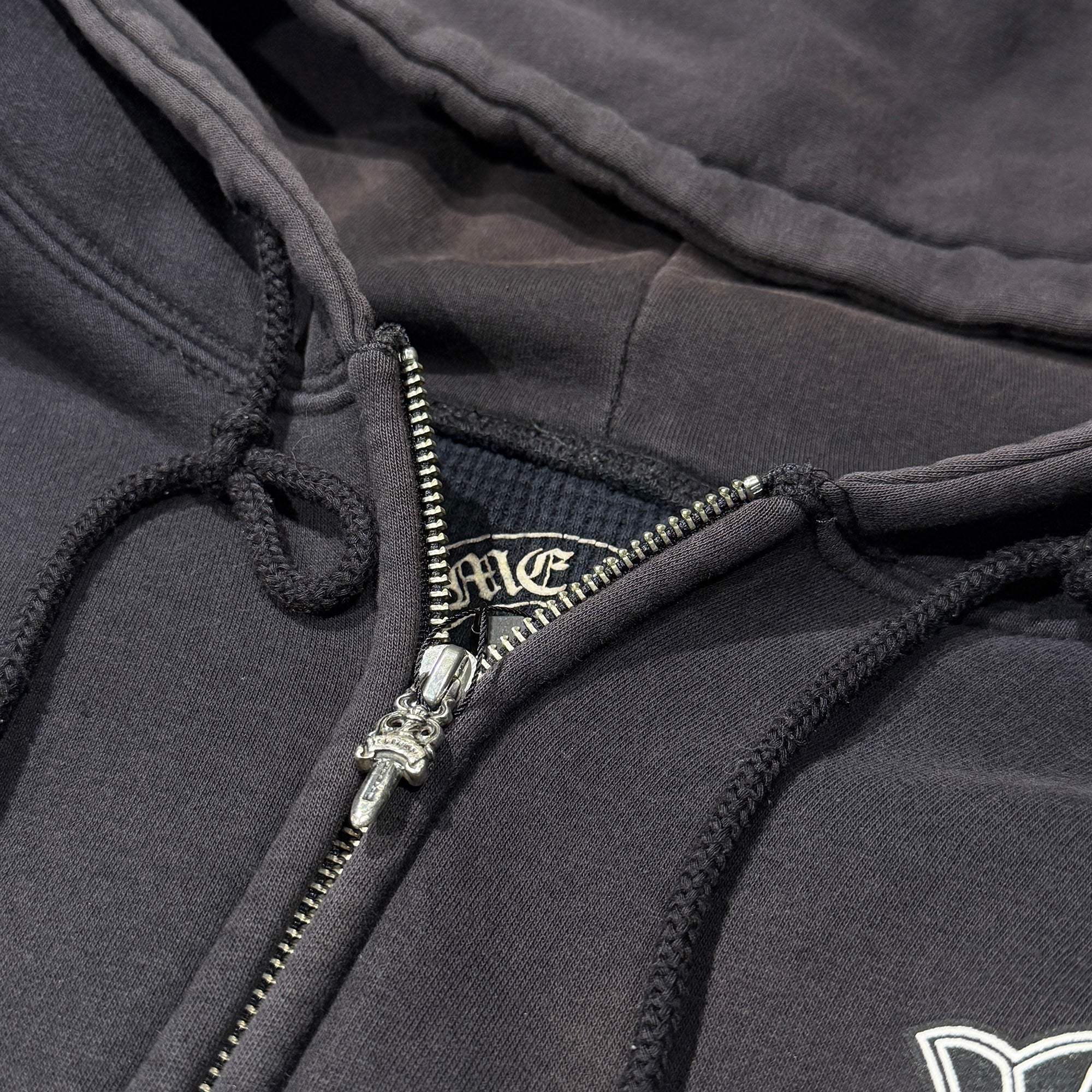CHROME HEARTS Back Double CH Cross Print Thermal Zip Up Hoodie Size XL クロムハーツ バック ダブルCHクロス プリント サーマルジップアップフーディ サイズXL