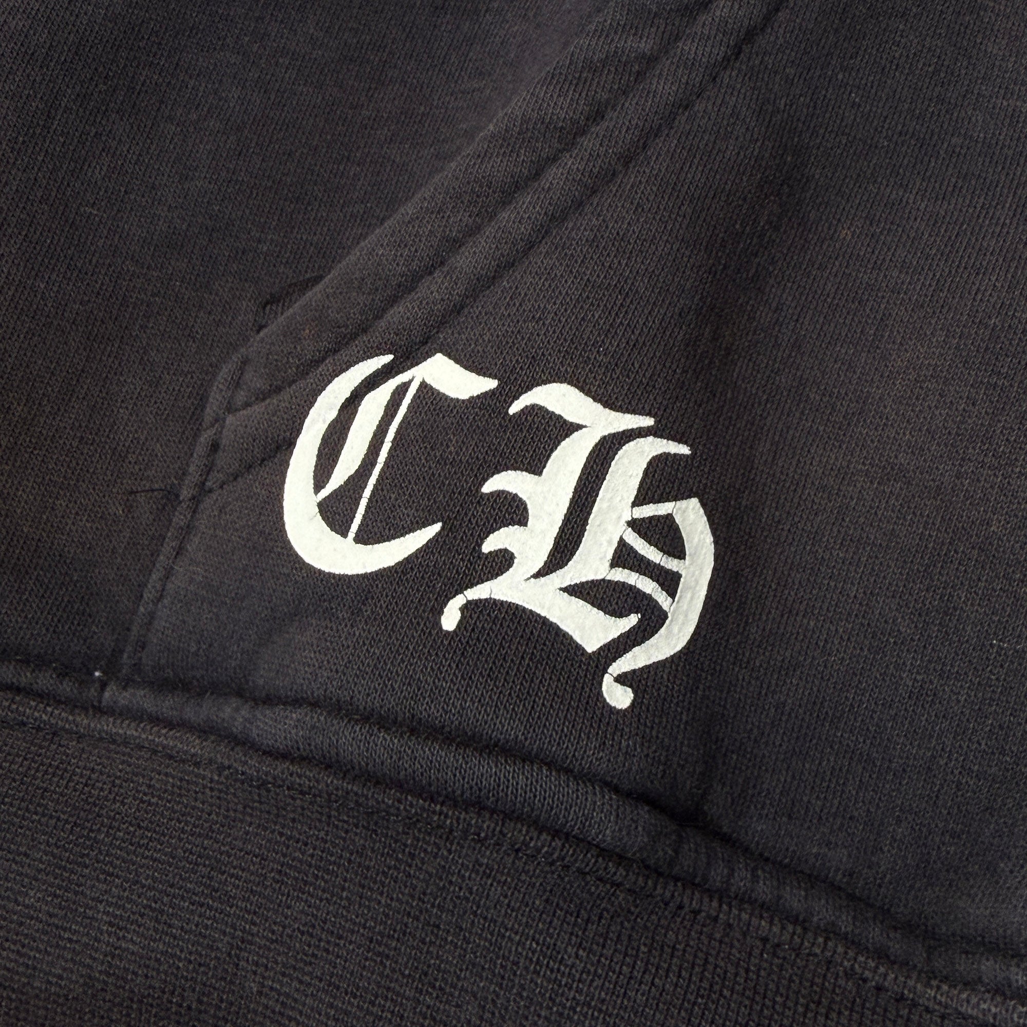 CHROME HEARTS Back Double CH Cross Print Thermal Zip Up Hoodie Size XL クロムハーツ バック ダブルCHクロス プリント サーマルジップアップフーディ サイズXL