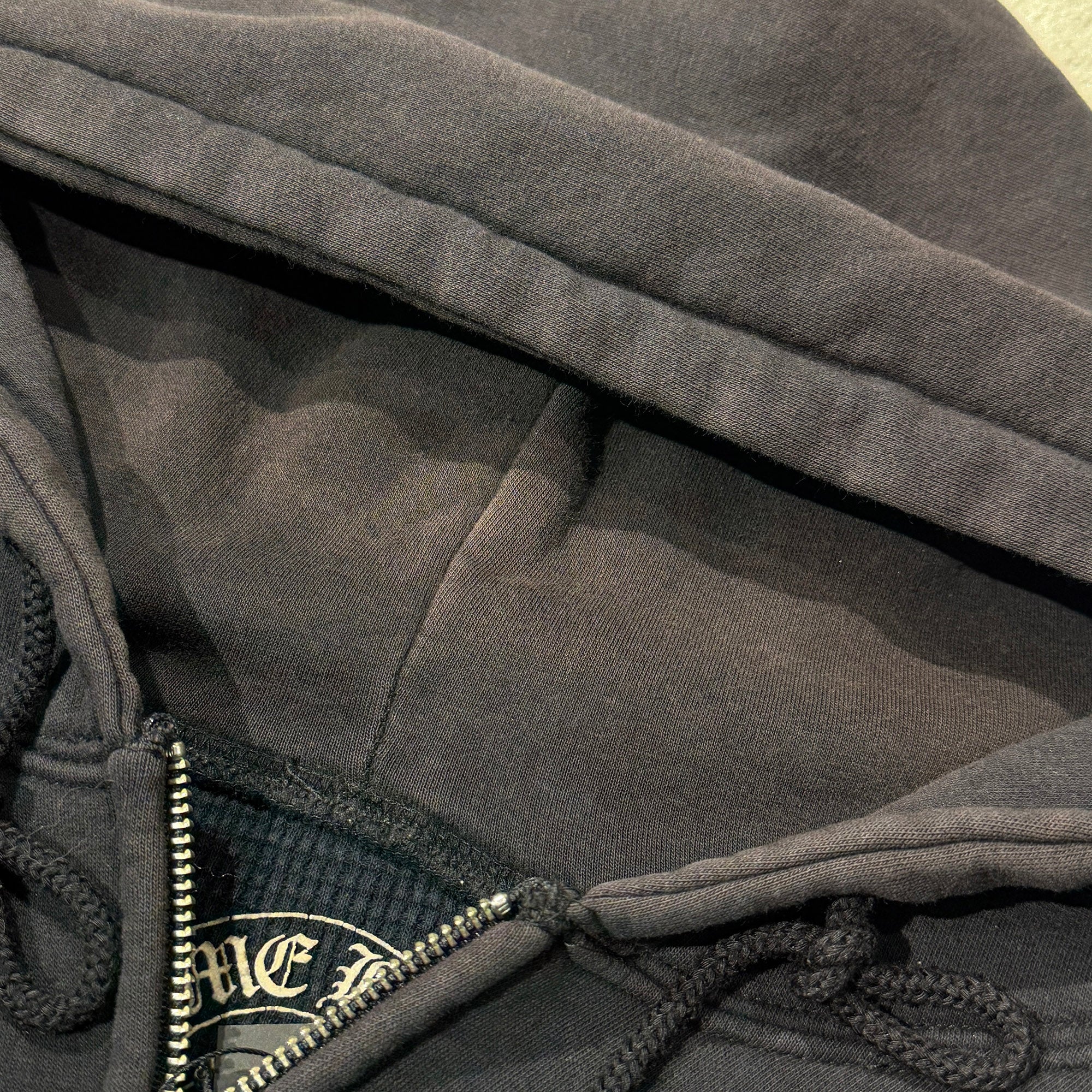 CHROME HEARTS Back Double CH Cross Print Thermal Zip Up Hoodie Size XL クロムハーツ バック ダブルCHクロス プリント サーマルジップアップフーディ サイズXL