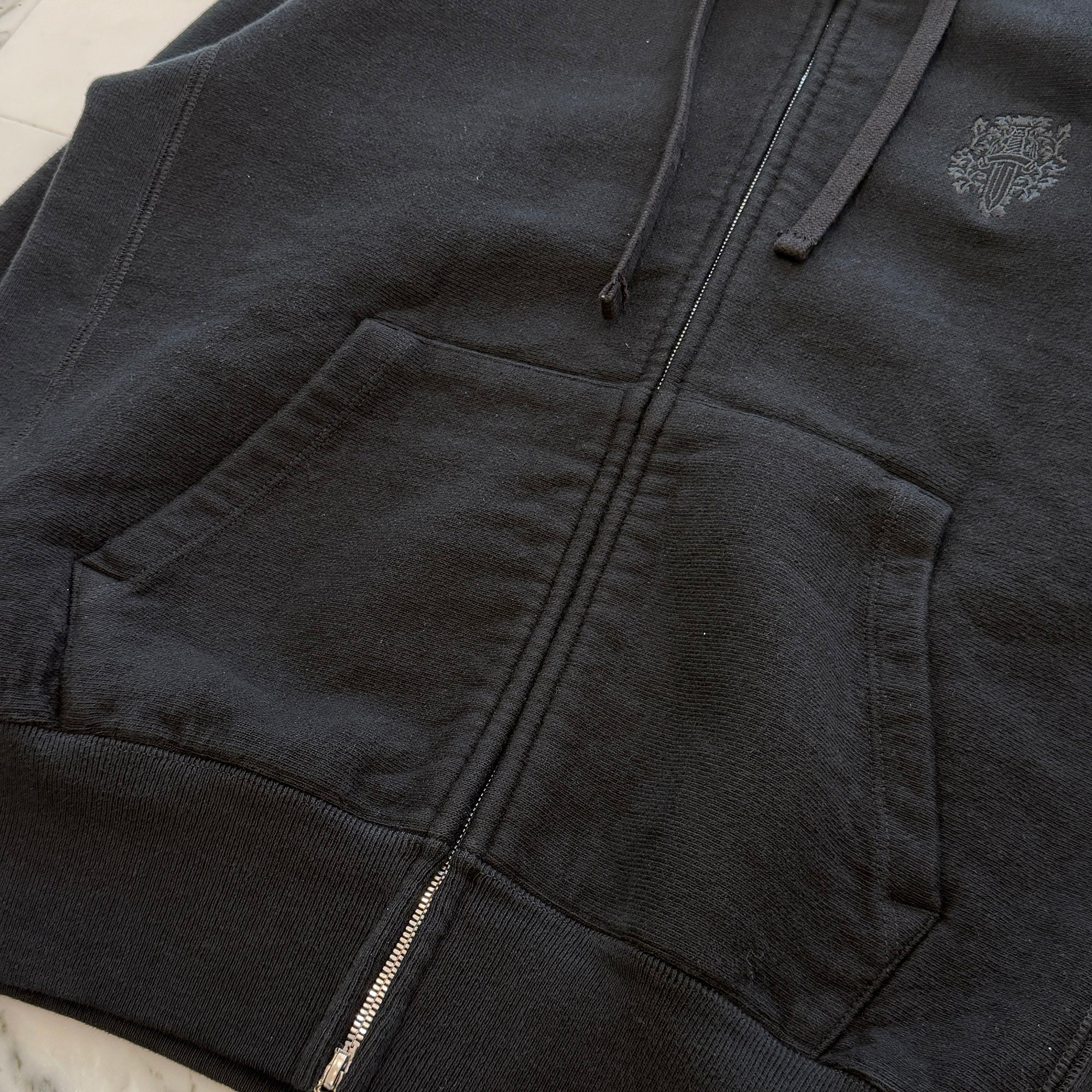 CHROME HEARTS Y NOT Vine Dagger Logo Embroidery Zip Up Hoodie Size S クロムハーツ ワイノット ヴァインダガー ロゴ刺繍 ジップアップフーディー サイズS
