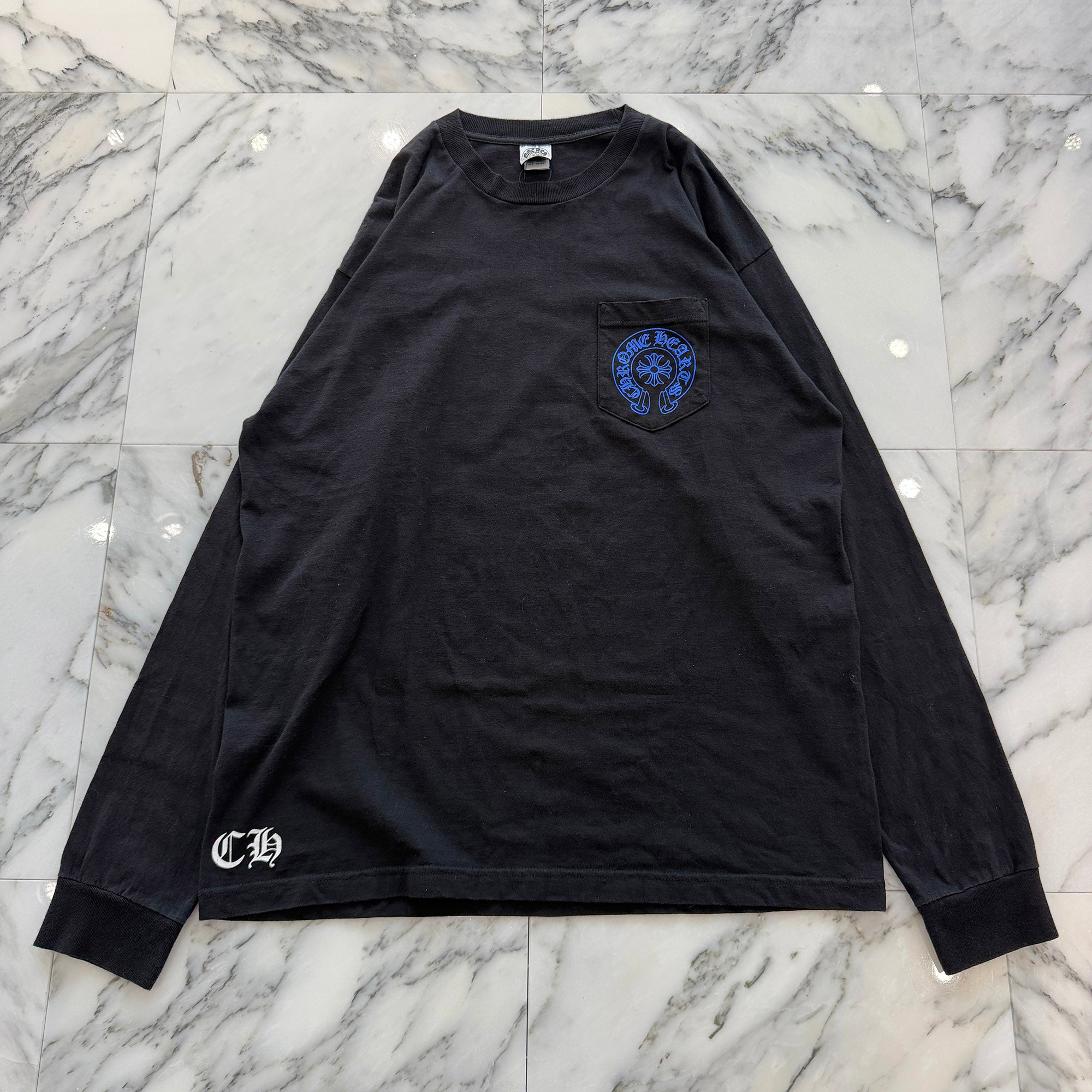 CHROME HEARTS Back Celtic Cross Horseshoe Long Sleeve Tee Size XL クロムハーツ バック ケルティッククロス ホースシュー ロングスリーブTシャツ サイズXL