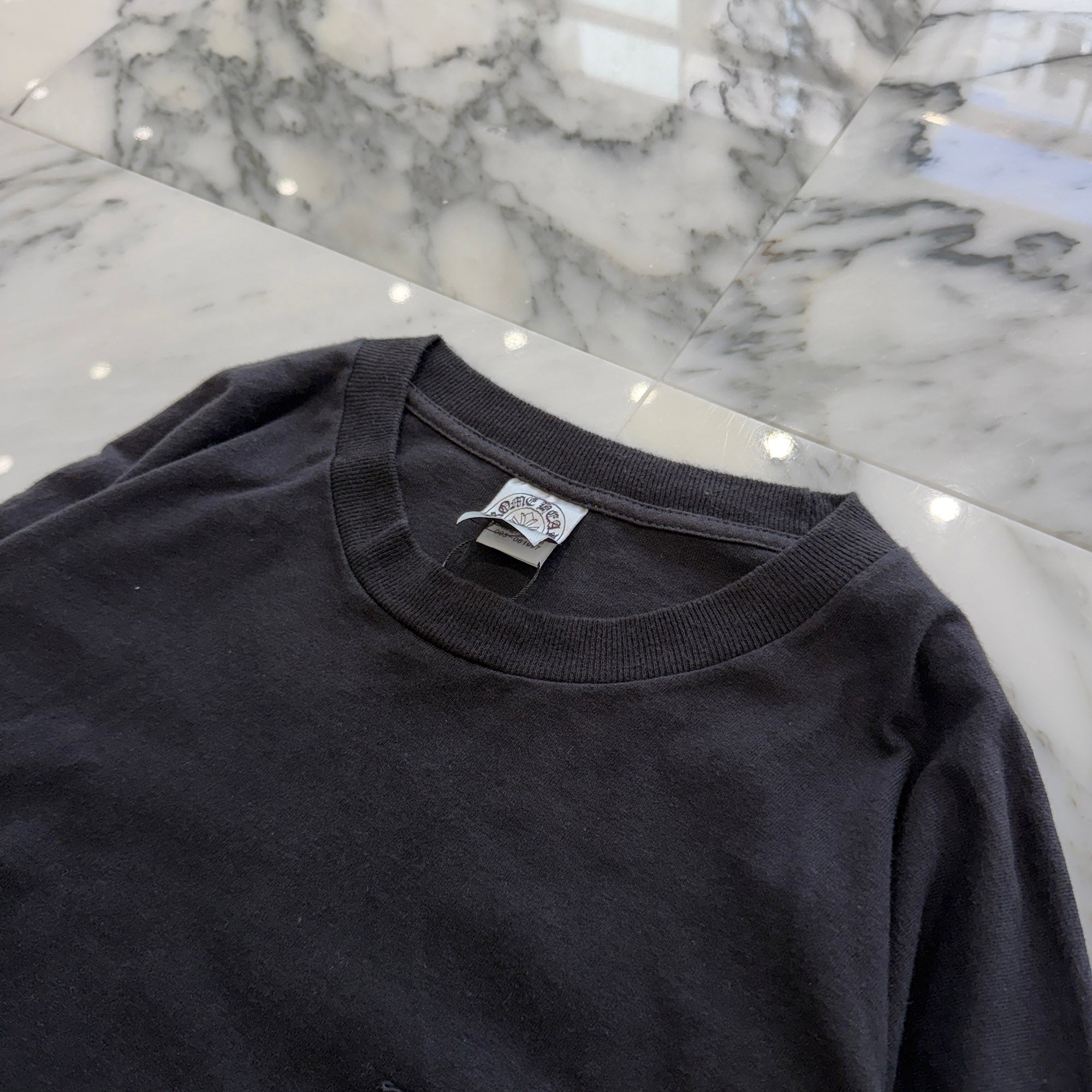 CHROME HEARTS Back Celtic Cross Horseshoe Long Sleeve Tee Size XL クロムハーツ バック ケルティッククロス ホースシュー ロングスリーブTシャツ サイズXL
