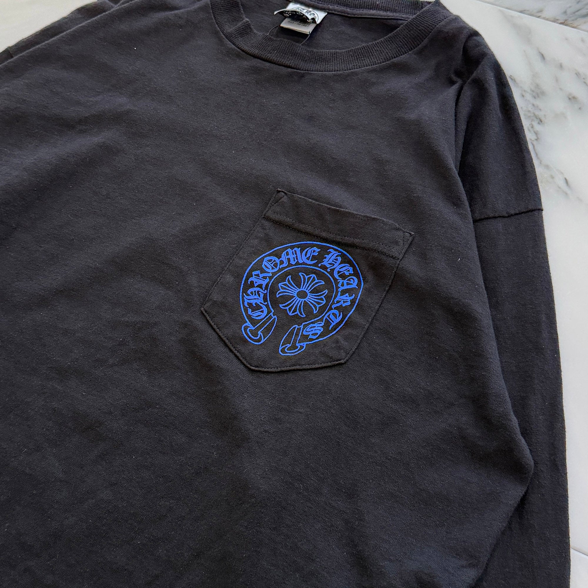 CHROME HEARTS Back Celtic Cross Horseshoe Long Sleeve Tee Size XL クロムハーツ バック ケルティッククロス ホースシュー ロングスリーブTシャツ サイズXL