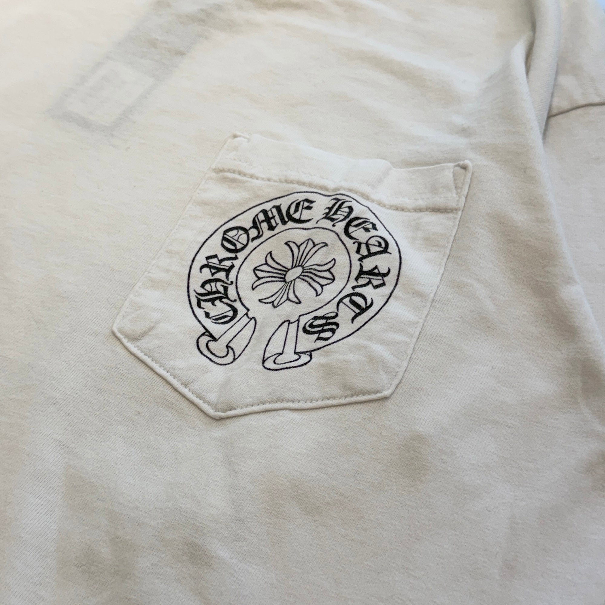 CHROME HEARTS Los Angeles Limited Floral Cross Horseshoe Long Sleeve Tee Size M クロムハーツ ロサンゼルス限定 フローラルクロス ホースシュー ロングスリーブ Tシャツ サイズM