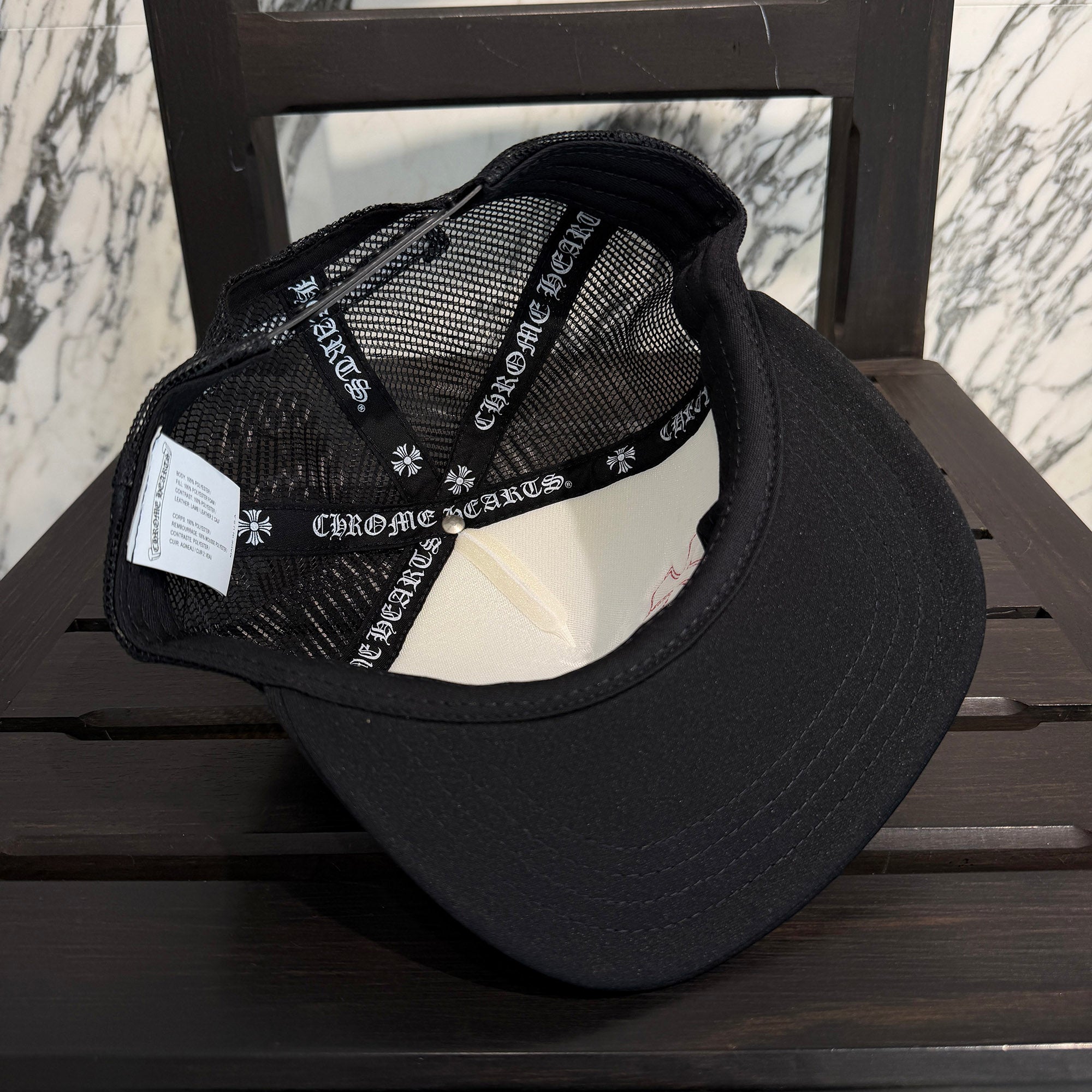 CHROME HEARTS Tricolor Triple Cross Patch Trucker Cap ONE SIZE (51-61) クロムハーツ トリコロール トリプルクロスパッチ トラッカーキャップ ONE SIZE (51-61)