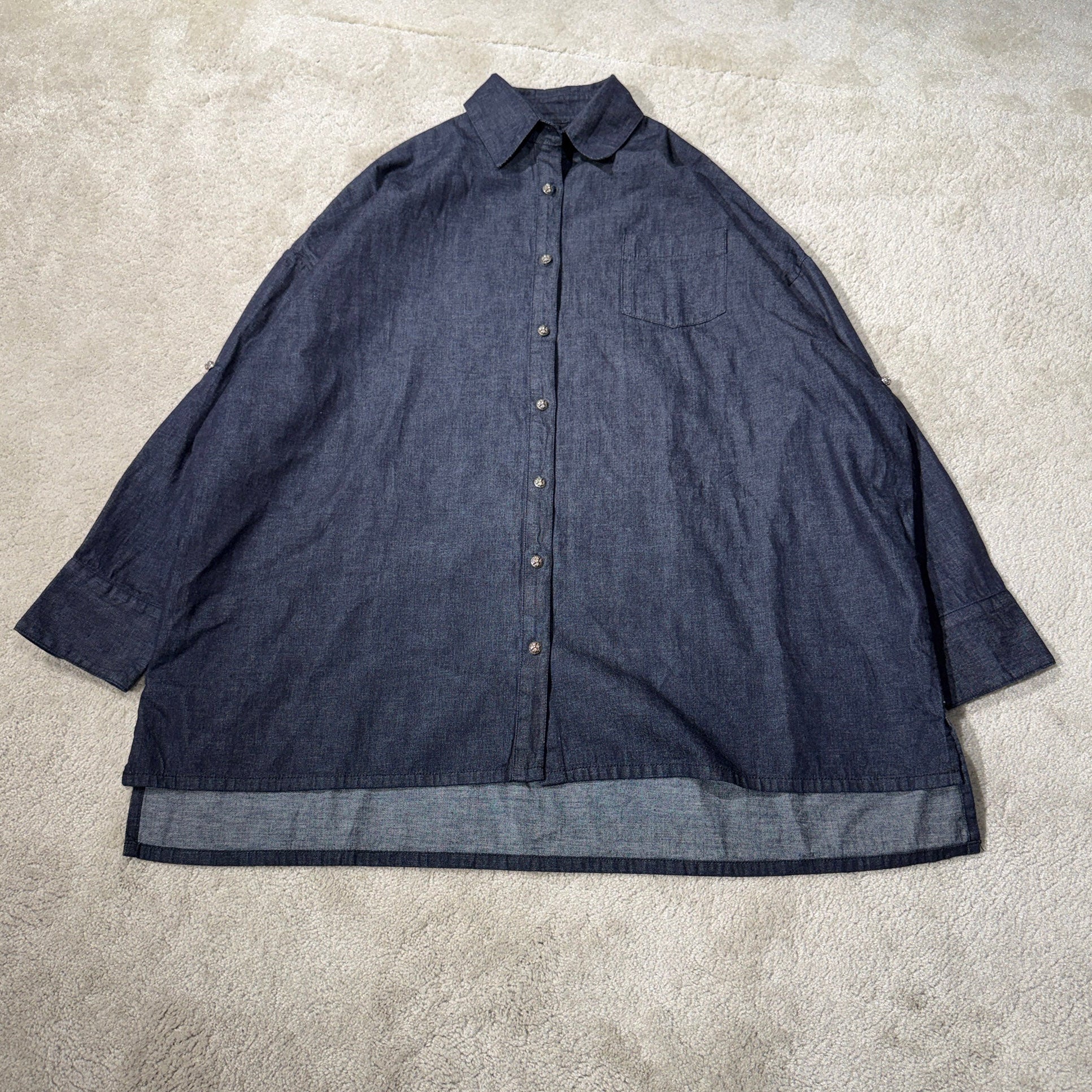 CHROME HEARTS Y NOT Mahal Kita Denim Shirt Size M クロムハーツ ワイノット マハルキタ デニムシャツ サイズM