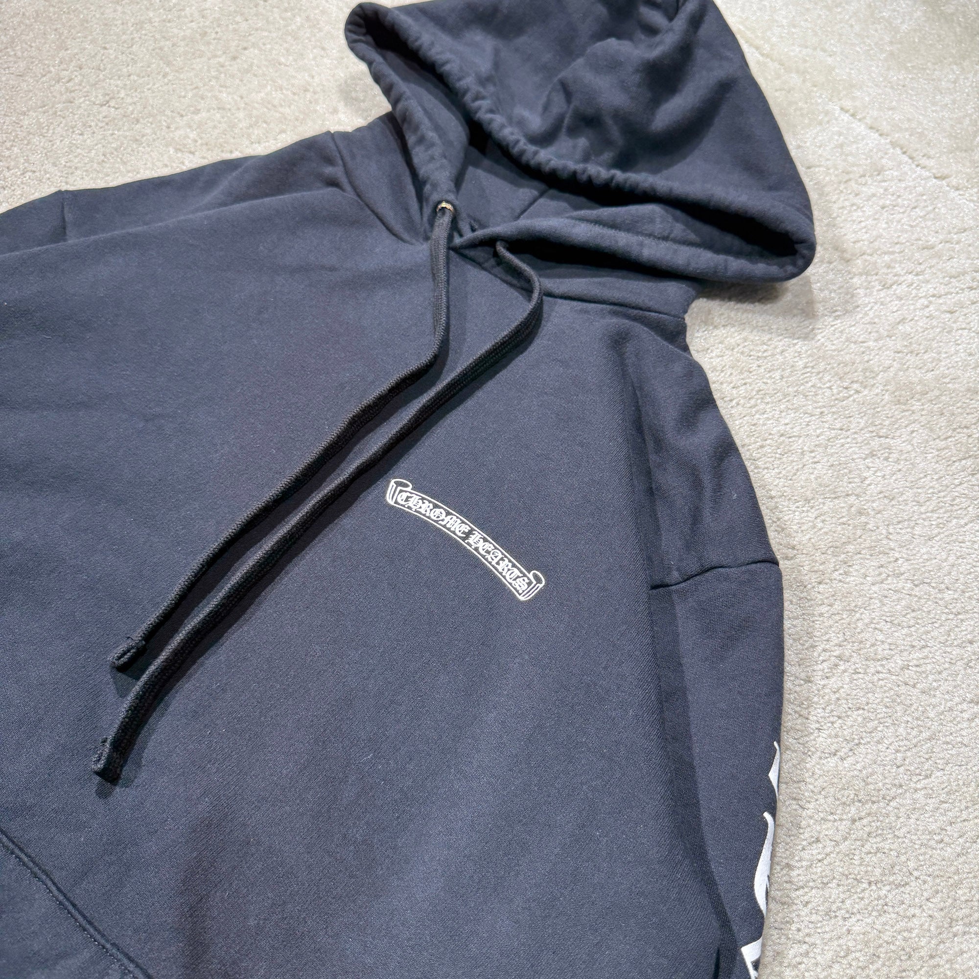 CHROME HEARTS Back Scroll Label Logo Pullover Hoodie Size M クロムハーツ バックスクロールラベルロゴ プルオーバーフーディー サイズM