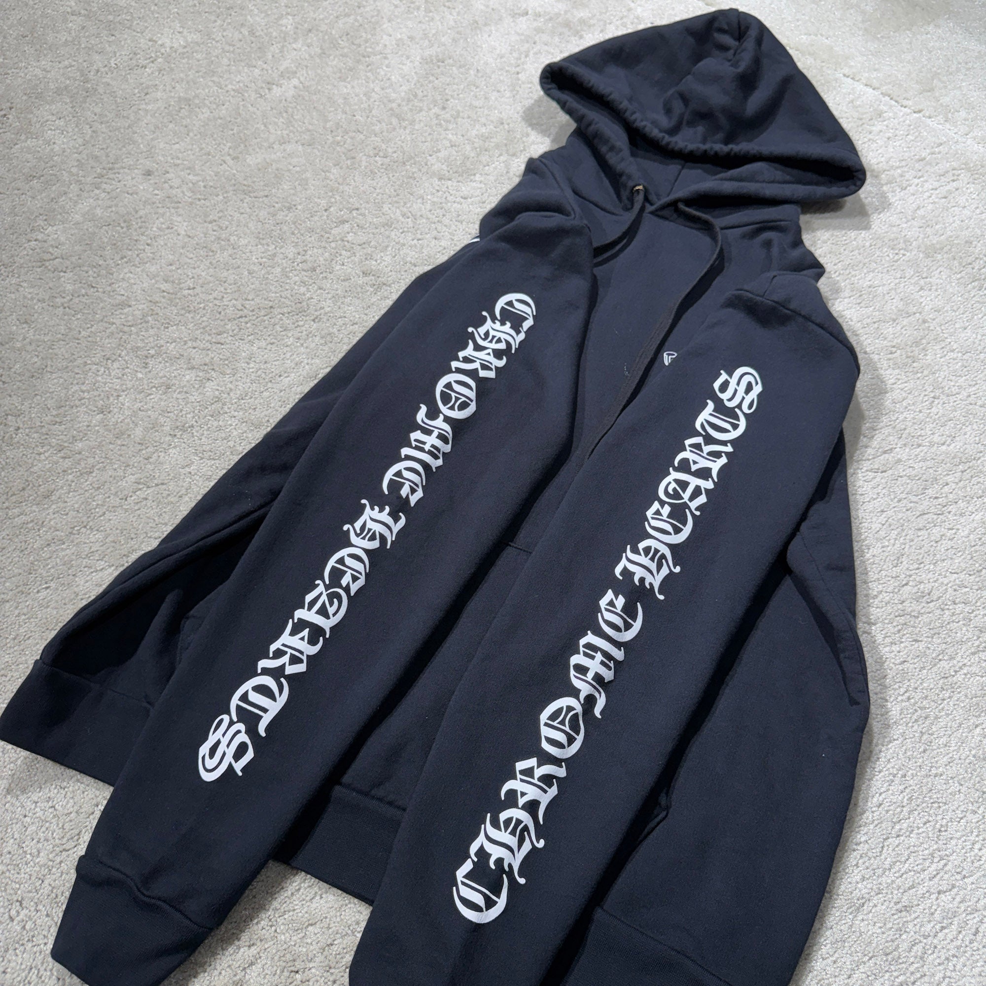 CHROME HEARTS Back Scroll Label Logo Pullover Hoodie Size M クロムハーツ バックスクロールラベルロゴ プルオーバーフーディー サイズM