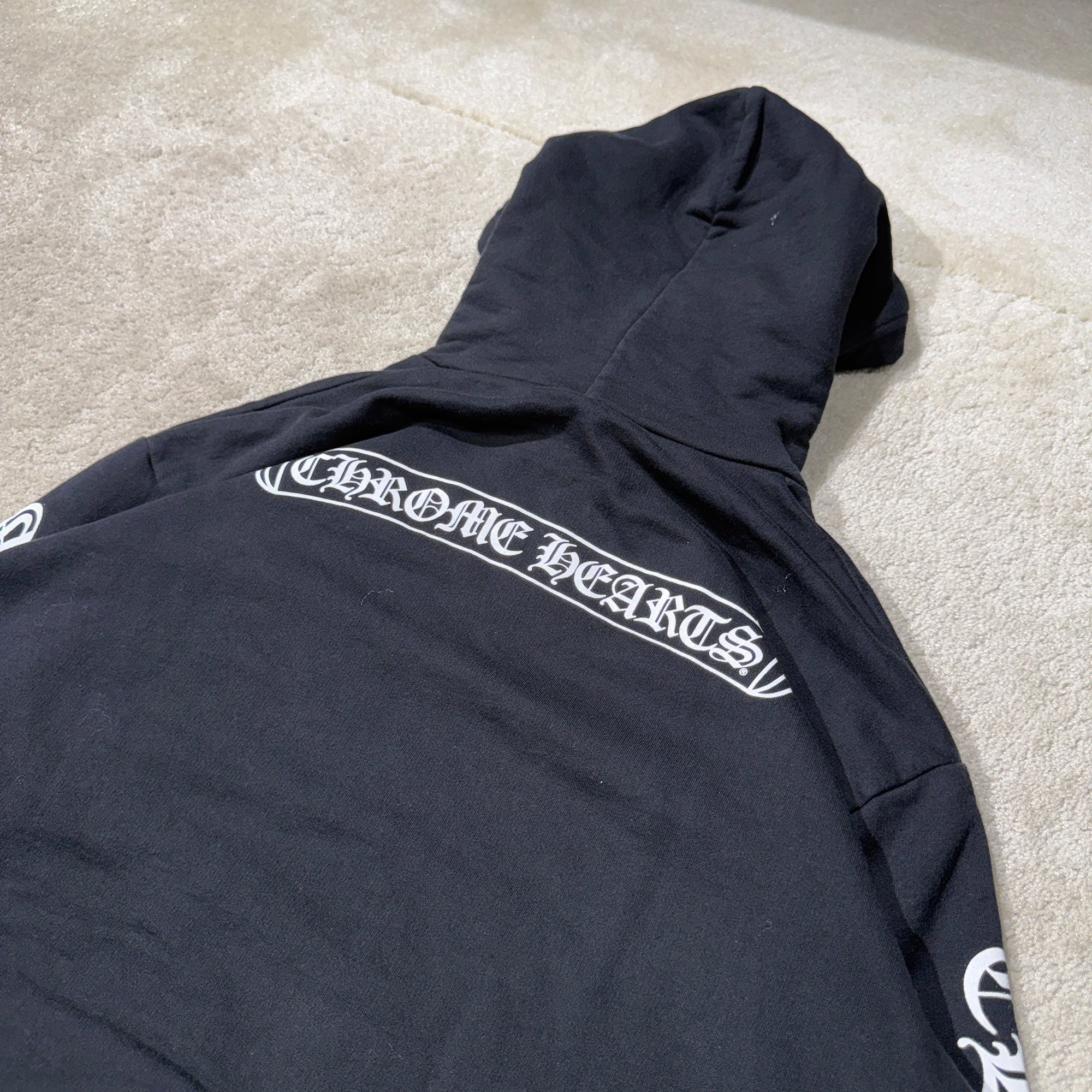 CHROME HEARTS Back Scroll Label Logo Pullover Hoodie Size M クロムハーツ バックスクロールラベルロゴ プルオーバーフーディー サイズM