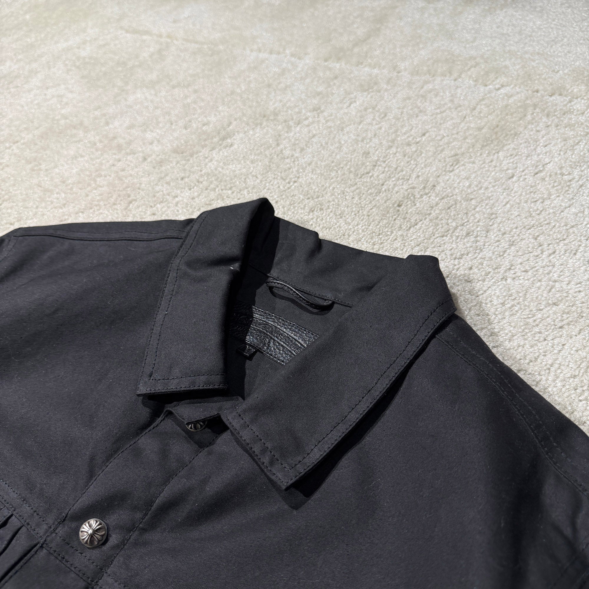 CHROME HEARTS WHIPLASH Oil Finished Fabric Jacket Size M クロムハーツ ウィップラッシュ オイル加工 ファブリックジャケット サイズM