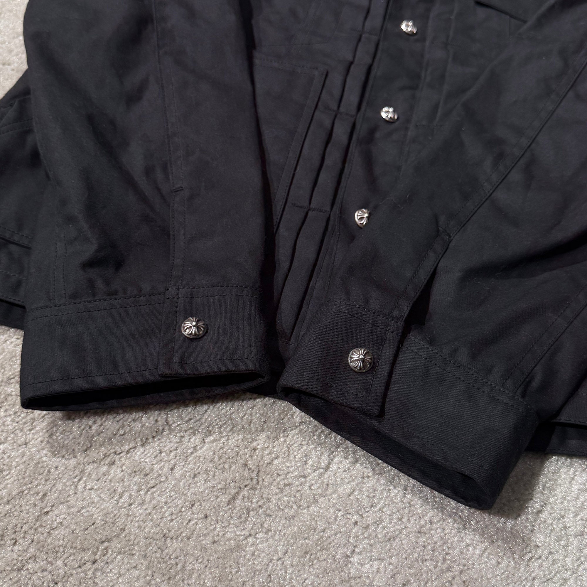 CHROME HEARTS WHIPLASH Oil Finished Fabric Jacket Size M クロムハーツ ウィップラッシュ オイル加工 ファブリックジャケット サイズM
