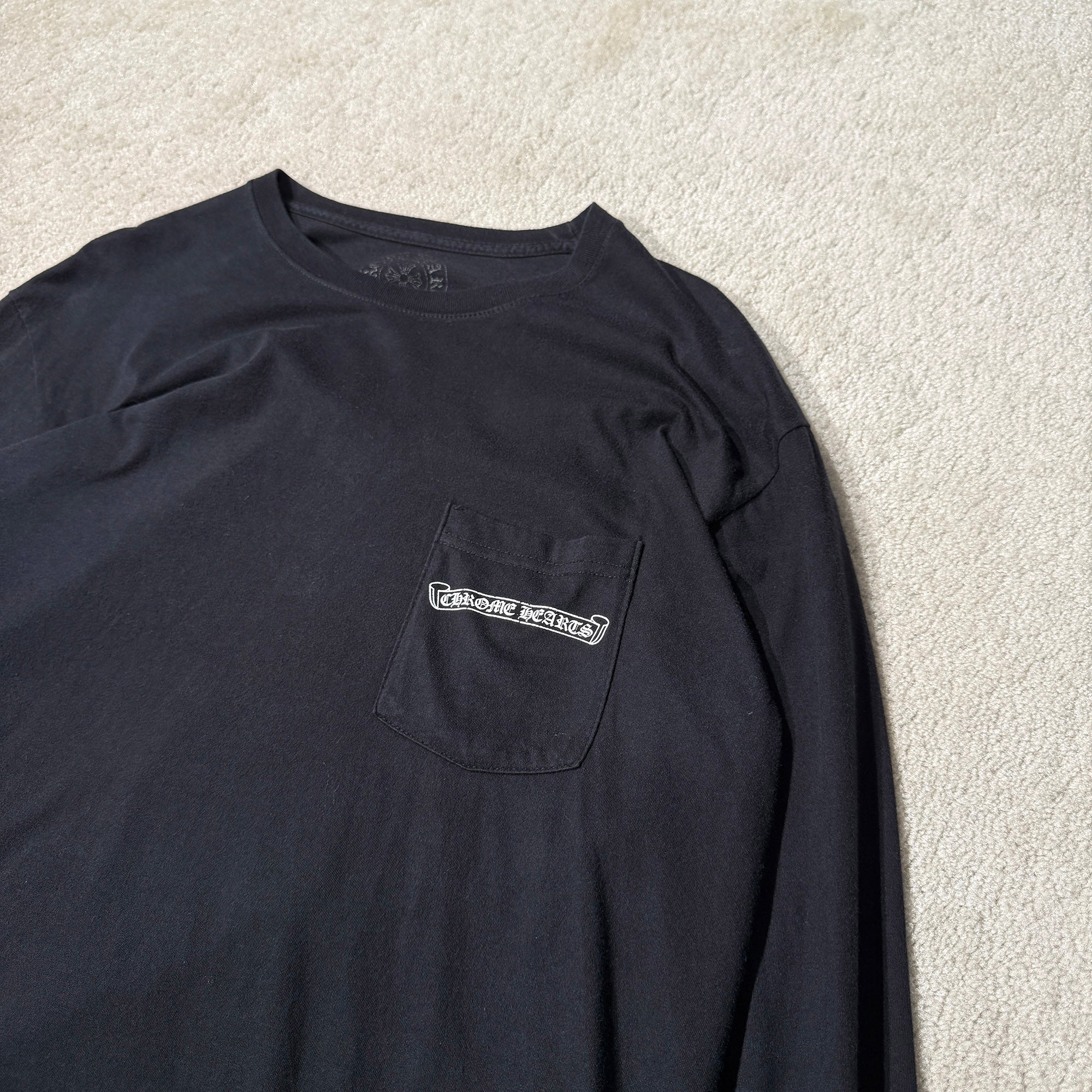 CHROME HEARTS CH Plus Scroll Long Sleeve Tee Size XL クロムハーツ CHプラス スクロール ロングスリーブＴシャツ サイズXL