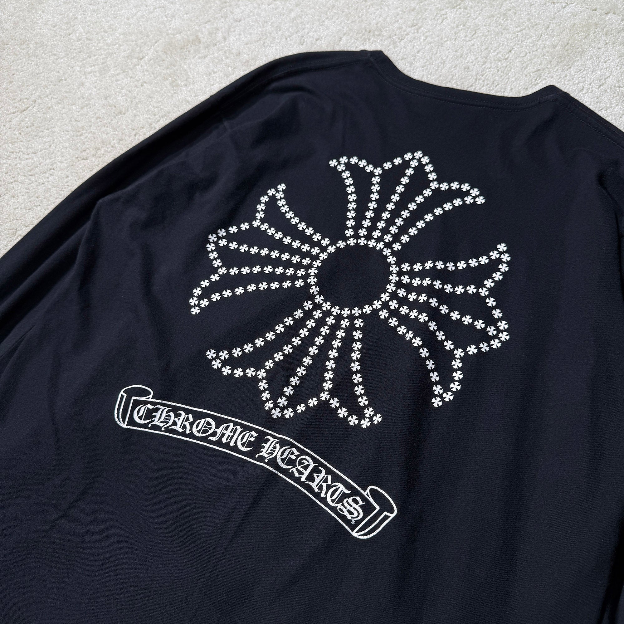 CHROME HEARTS CH Plus Scroll Long Sleeve Tee Size XL クロムハーツ CHプラス スクロール ロングスリーブＴシャツ サイズXL