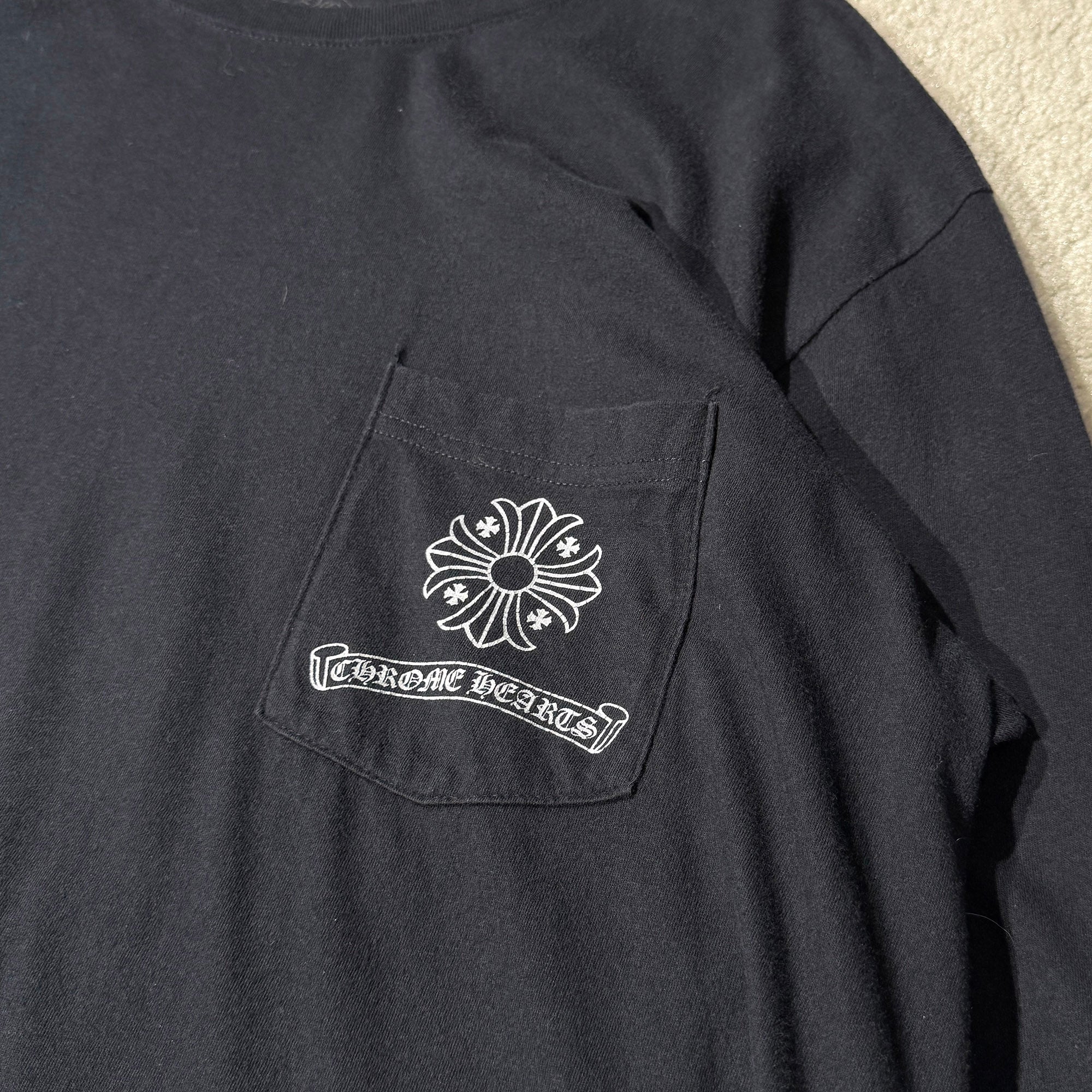 CHROME HEARTS CH Plus Block Cross Long Sleeve Tee Size XL クロムハーツ CHクロス ブロッククロス ロングスリーブTシャツ サイズXL