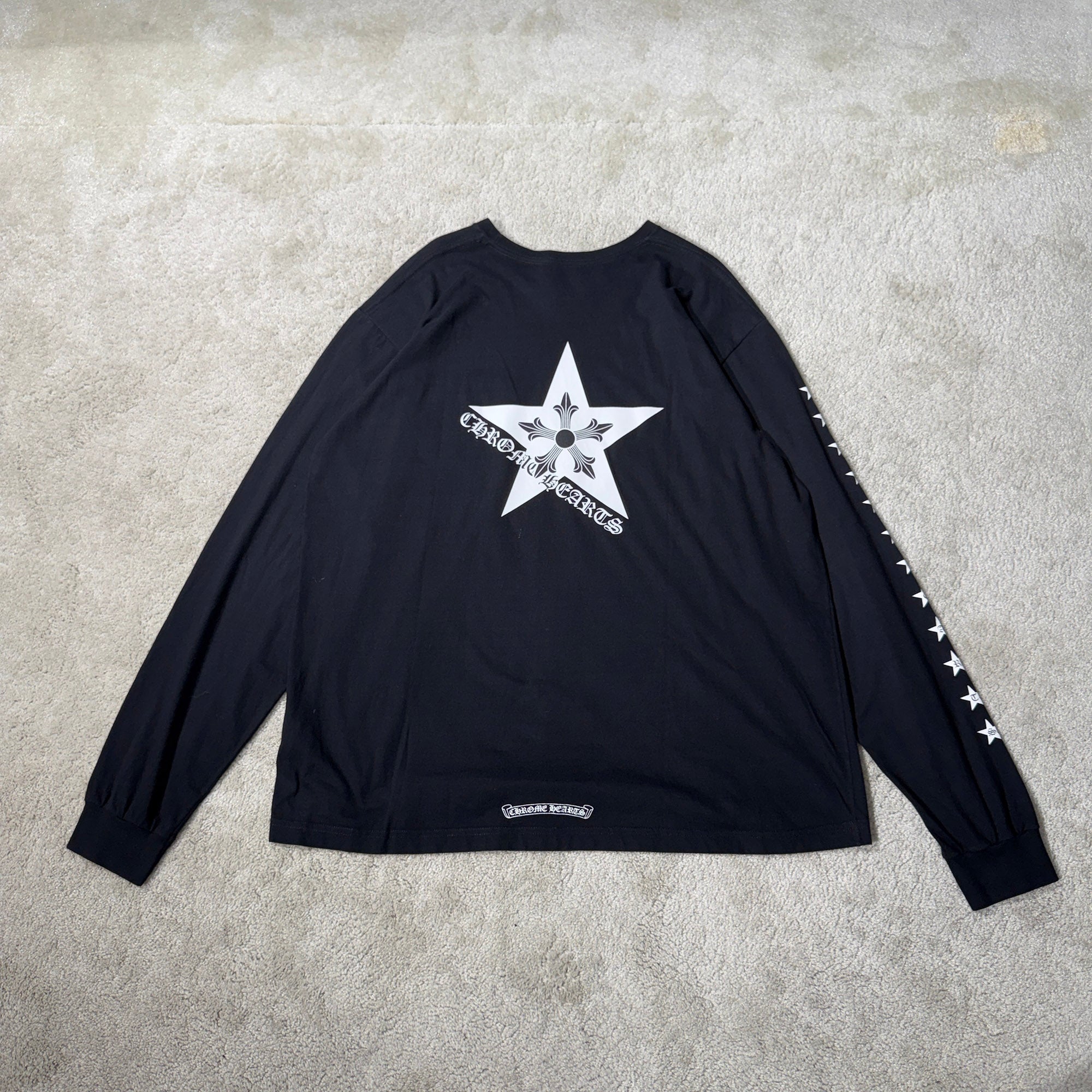 CHROME HEARTS CH Star Long Sleeve Tee Size XXL クロムハーツ CHスター ロングスリーブＴシャツ サイズXXL