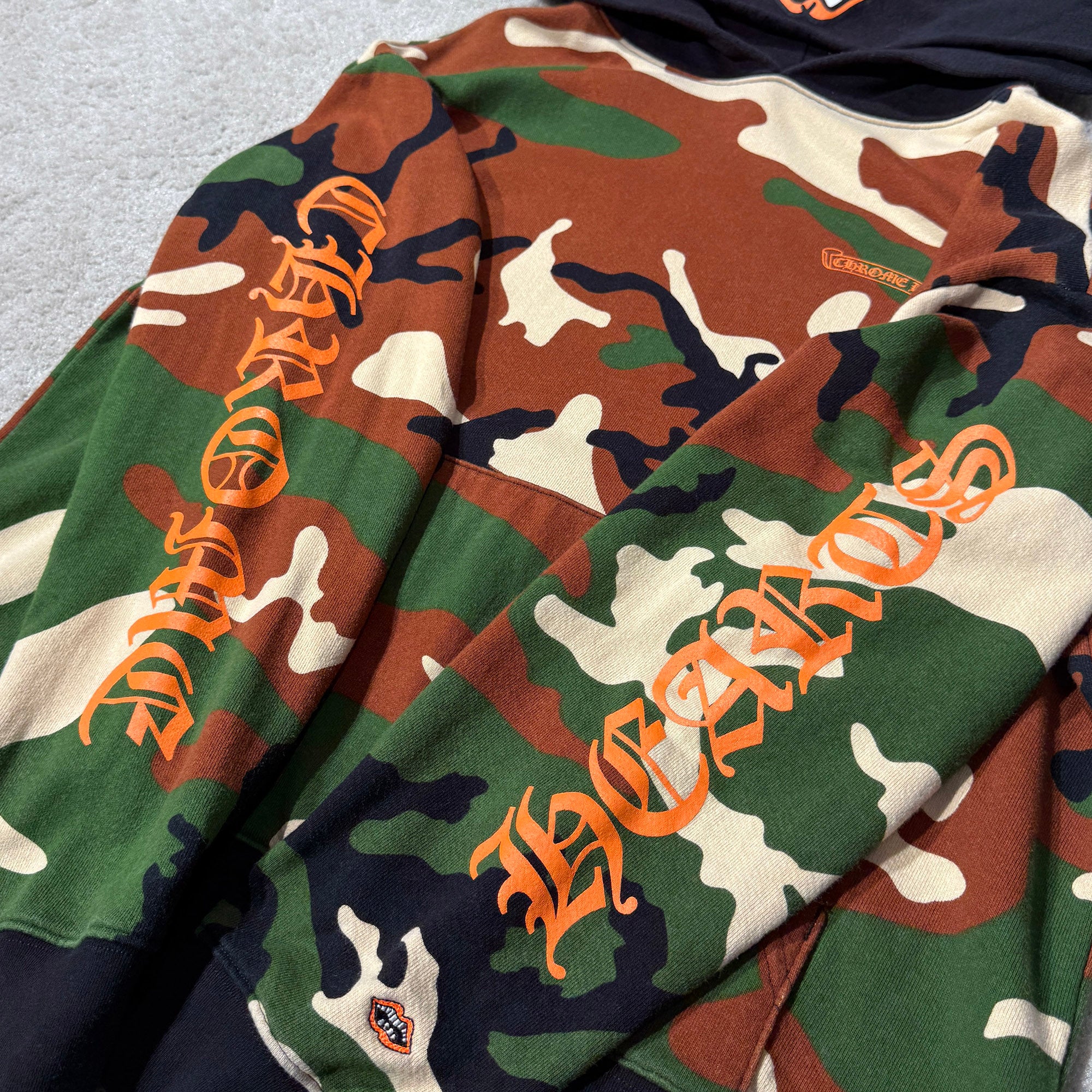 CHROME HEARTS × MATTY BOY 2022SS PPO CAUTION Pullover Hoodie Size XL クロムハーツ × マッティボーイ コーション プルオーバーフーディ サイズXL