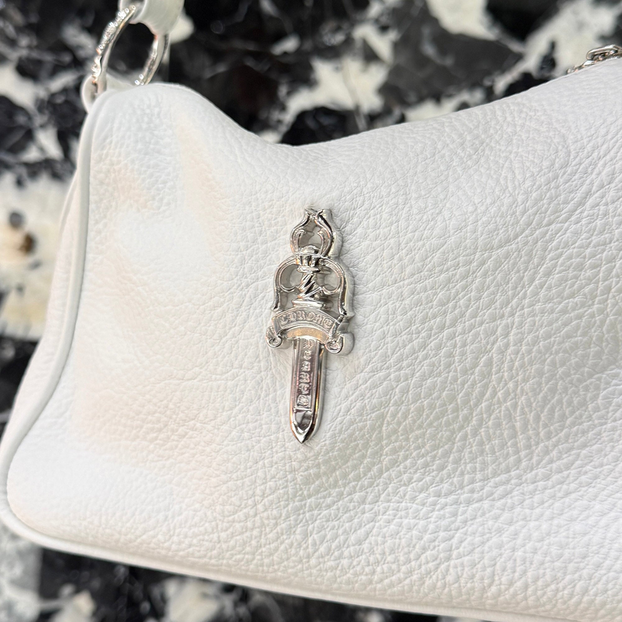 CHROME HEARTS CHICKEN NUGGET Leather Shoulder Bag クロムハーツ チキンナゲット レザー ショルダーバッグ