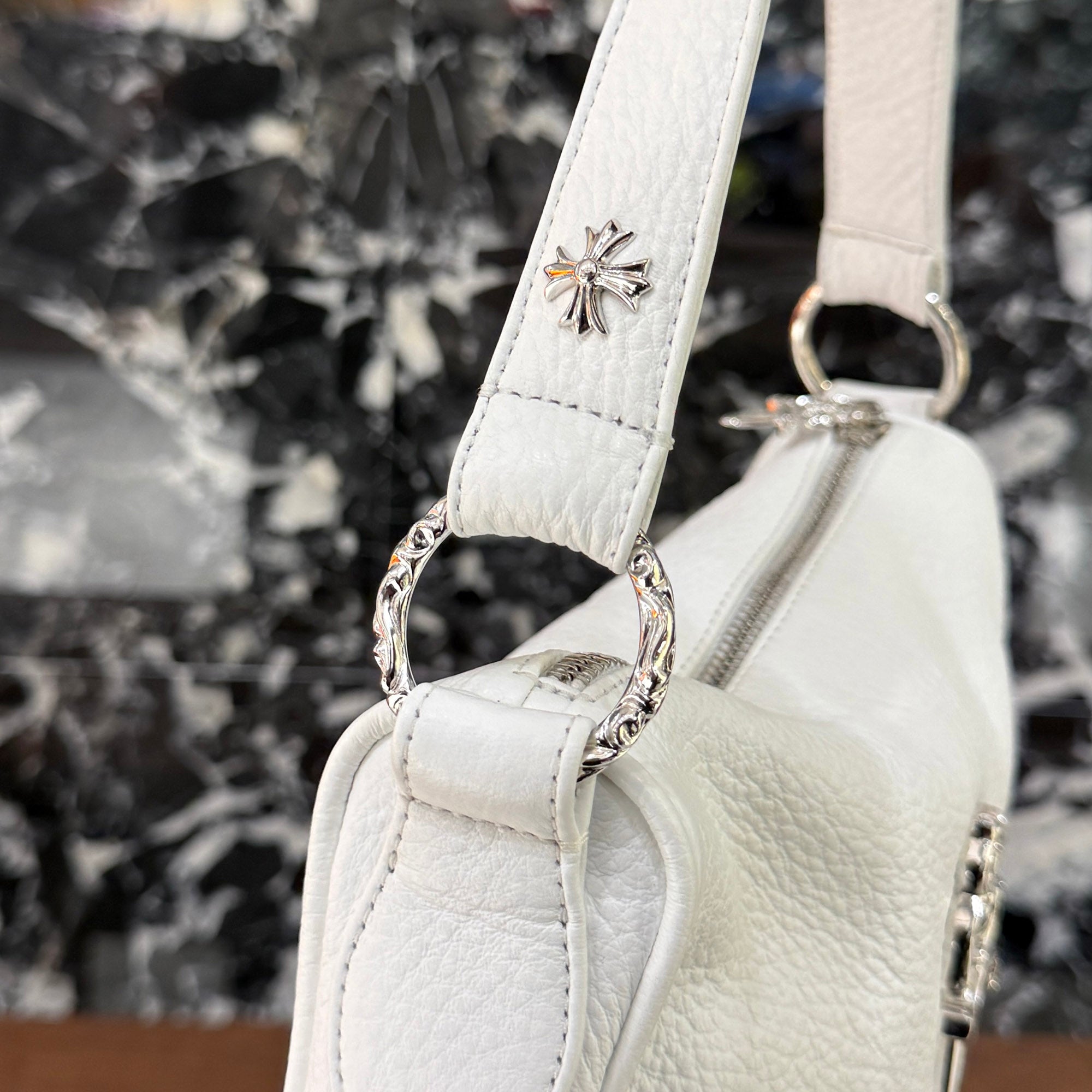 CHROME HEARTS CHICKEN NUGGET Leather Shoulder Bag クロムハーツ チキンナゲット レザー ショルダーバッグ