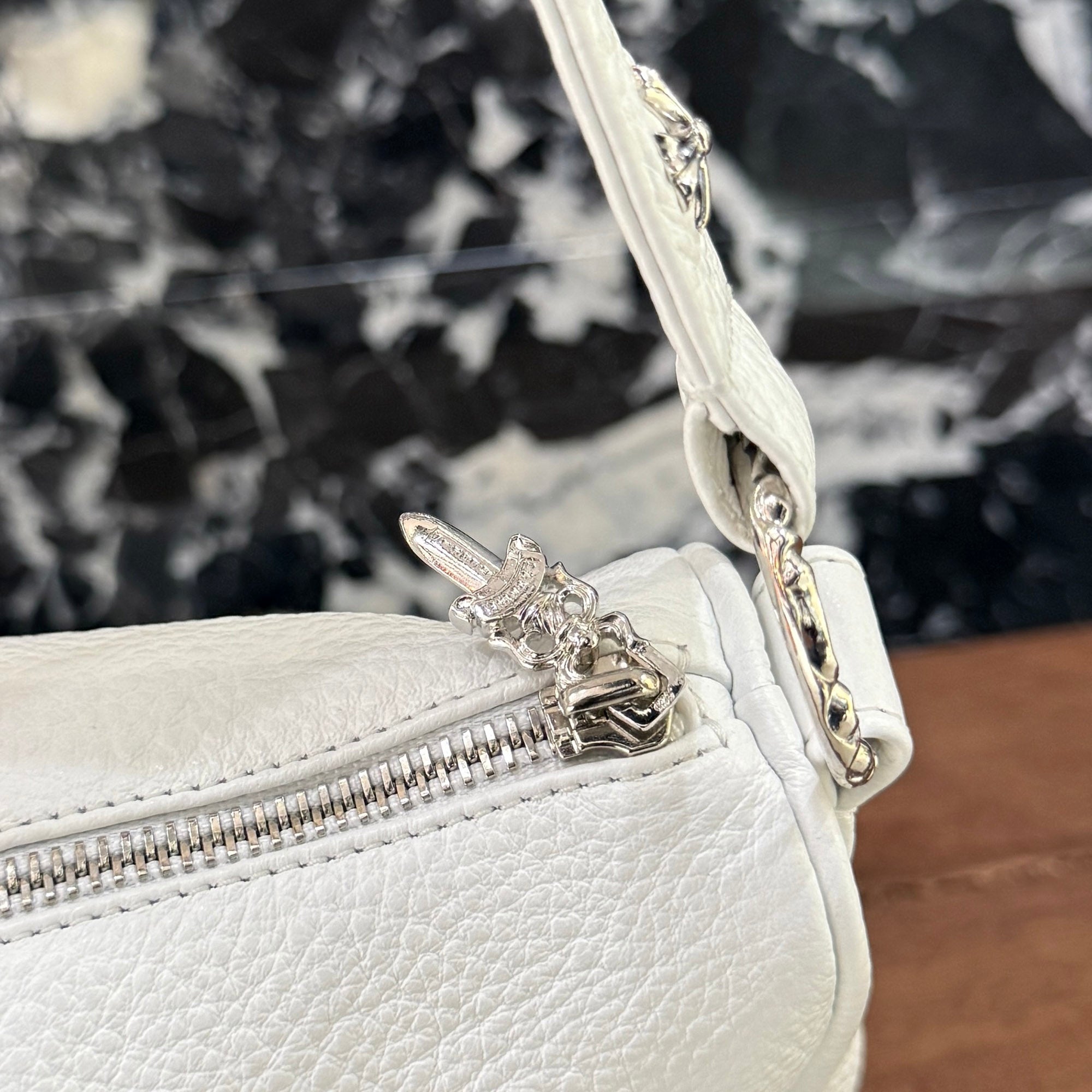 CHROME HEARTS CHICKEN NUGGET Leather Shoulder Bag クロムハーツ チキンナゲット レザー ショルダーバッグ