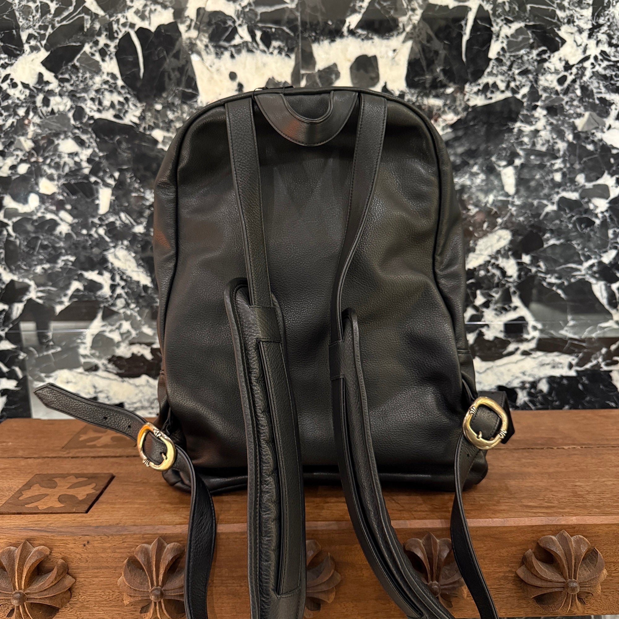 CHROME HEARTS 7th Grade Leather Backpack クロムハーツ セブンス