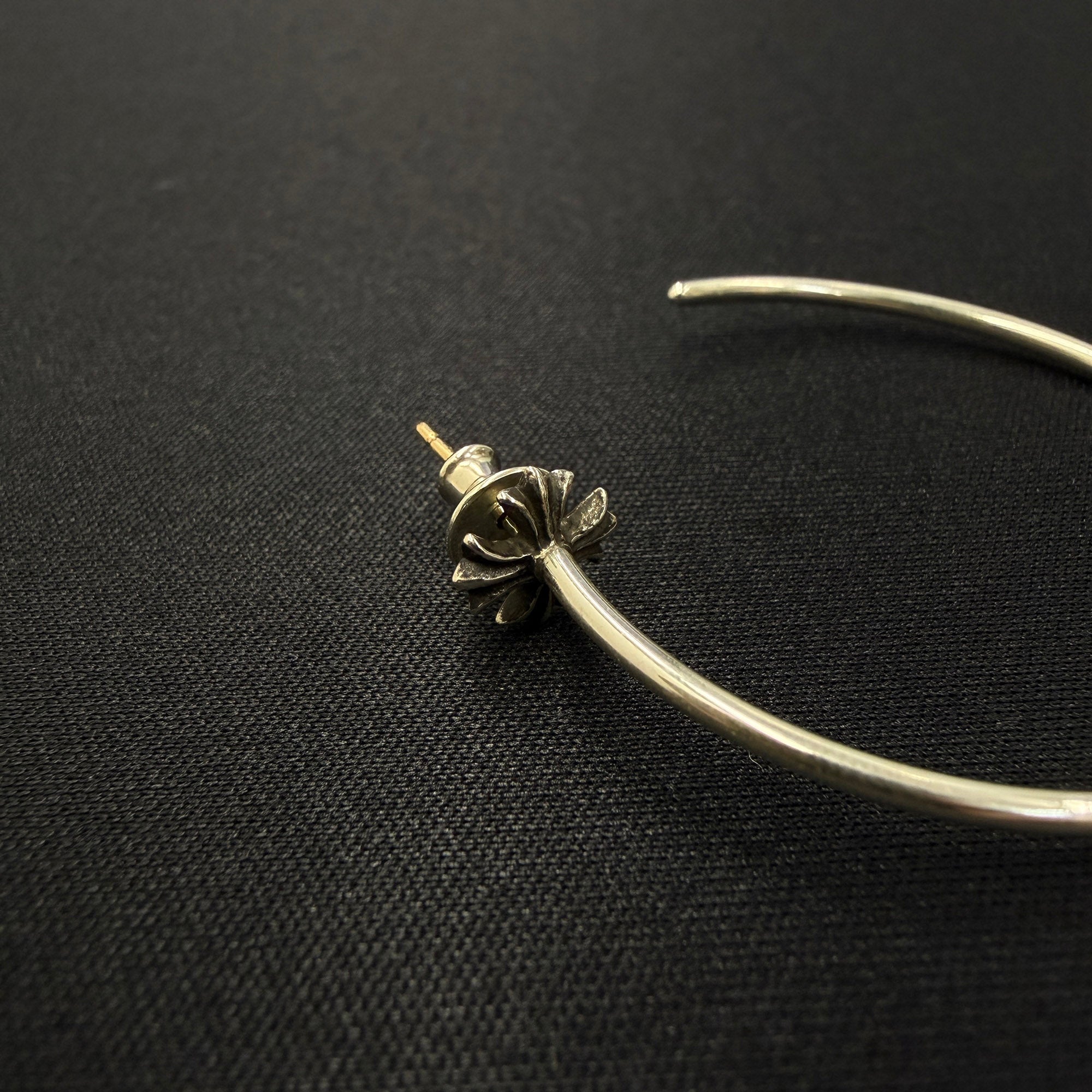 CHROME HEARTS CH Plus Hoop Earring クロムハーツ CHプラス クロス フープ イヤリング ピアス