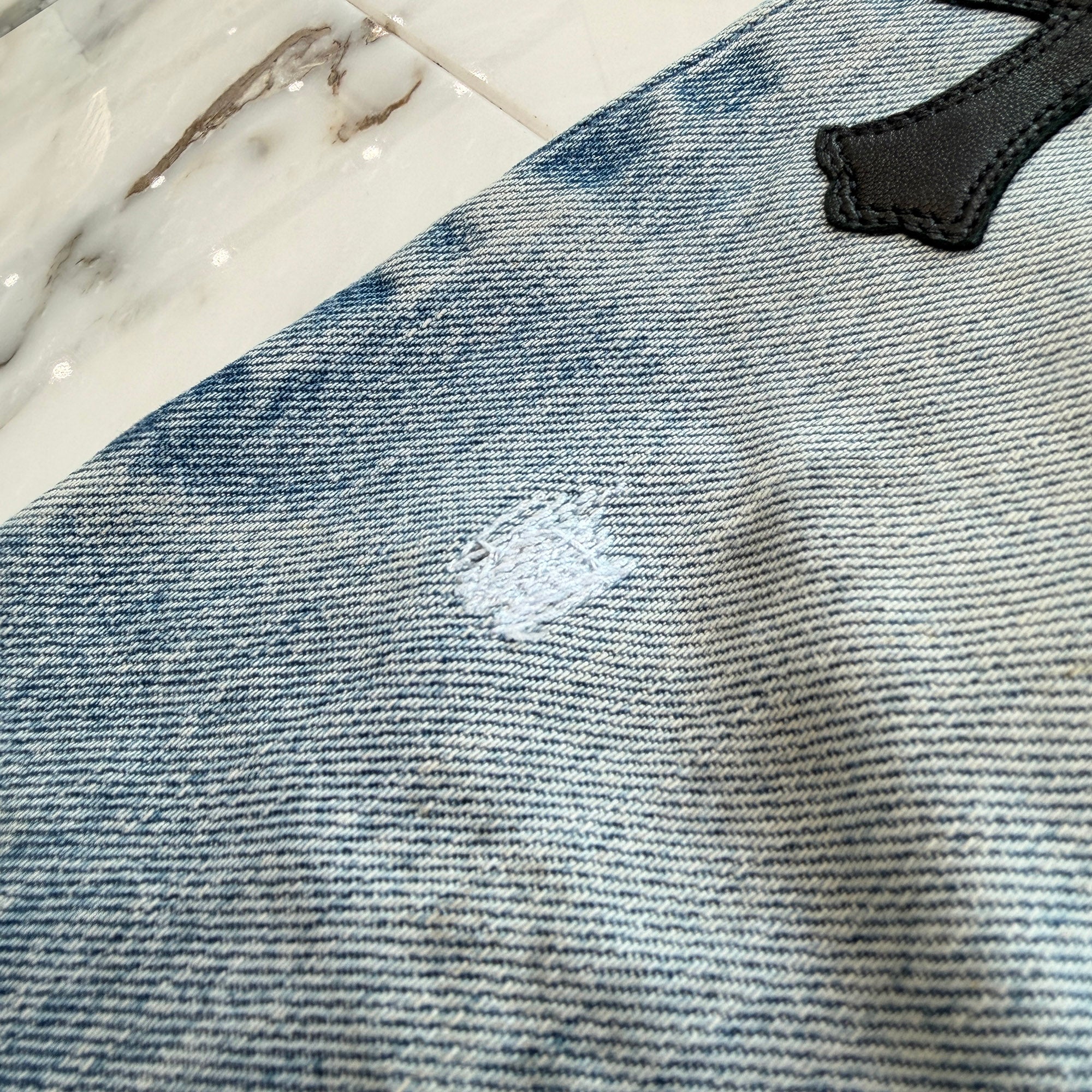 CHROME HEARTS × Levi's 501 VNTG Leather Cross Patch Denim Pants Size 32 クロムハーツ × リーバイス 501 ヴィンテージ レザークロスパッチ デニムパンツ サイズ32