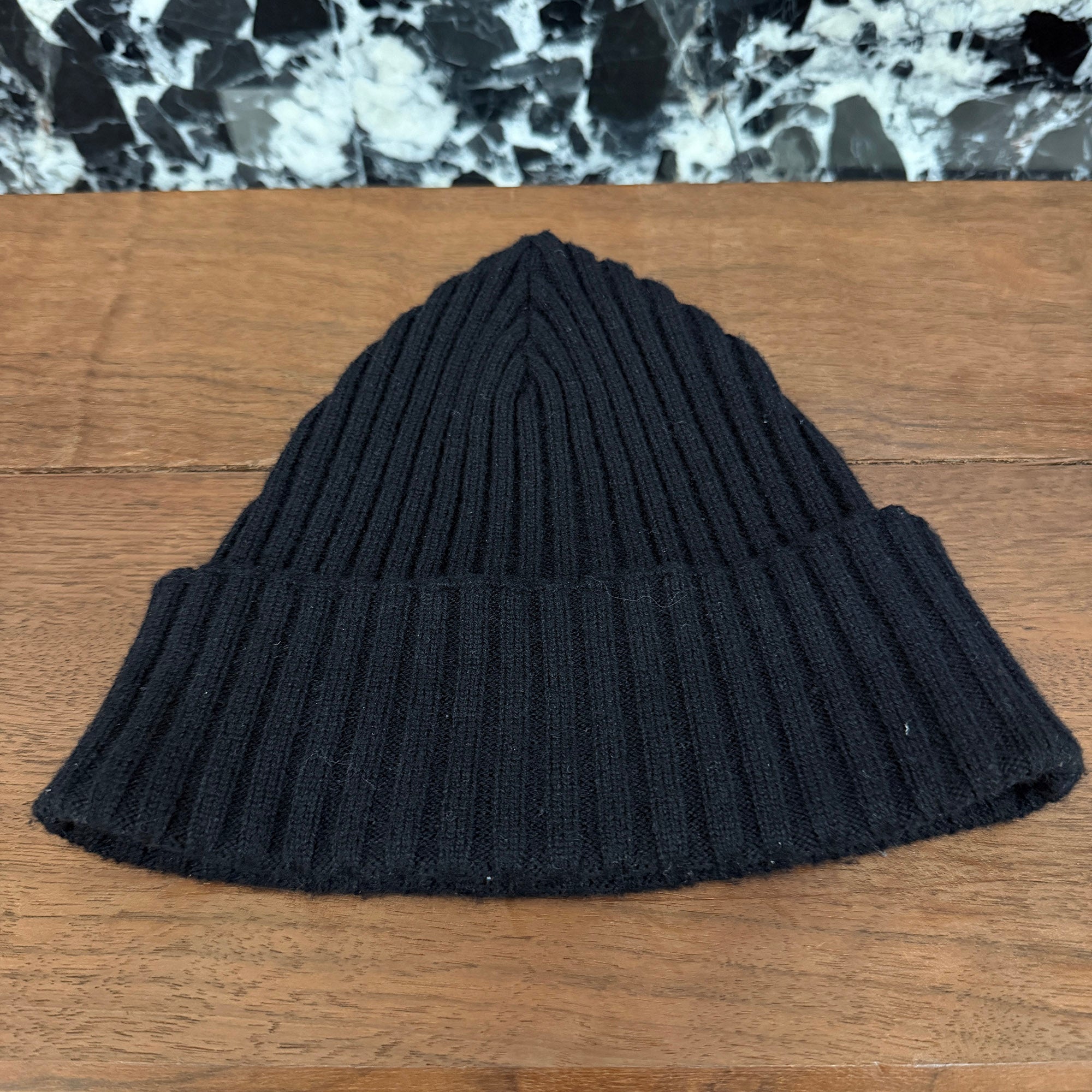 CHROME HEARTS Cashmere 1 Cross Leather Patch Beanie Size ONE SIZE (22cm) クロムハーツ カシミヤ 1 クロス レザーパッチ ビーニー サイズONE SIZE (22cm)