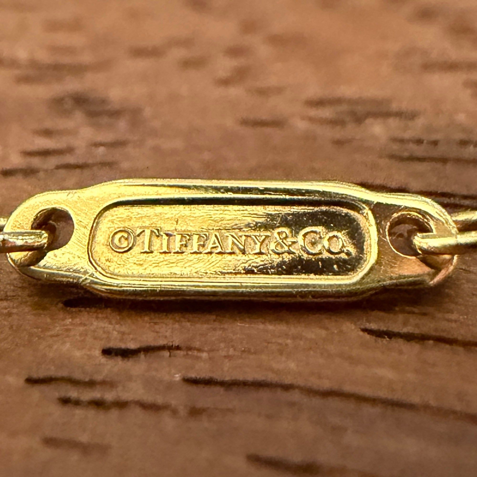 Tiffany Co. 18K YG Hard Wear Large Double Link Pendant Necklace 63364223 Size 16 Inch ティファニー 18K イエローゴールド ハード ウェア ラージダブル リンク ペンダント ネックレス サイズ16インチ