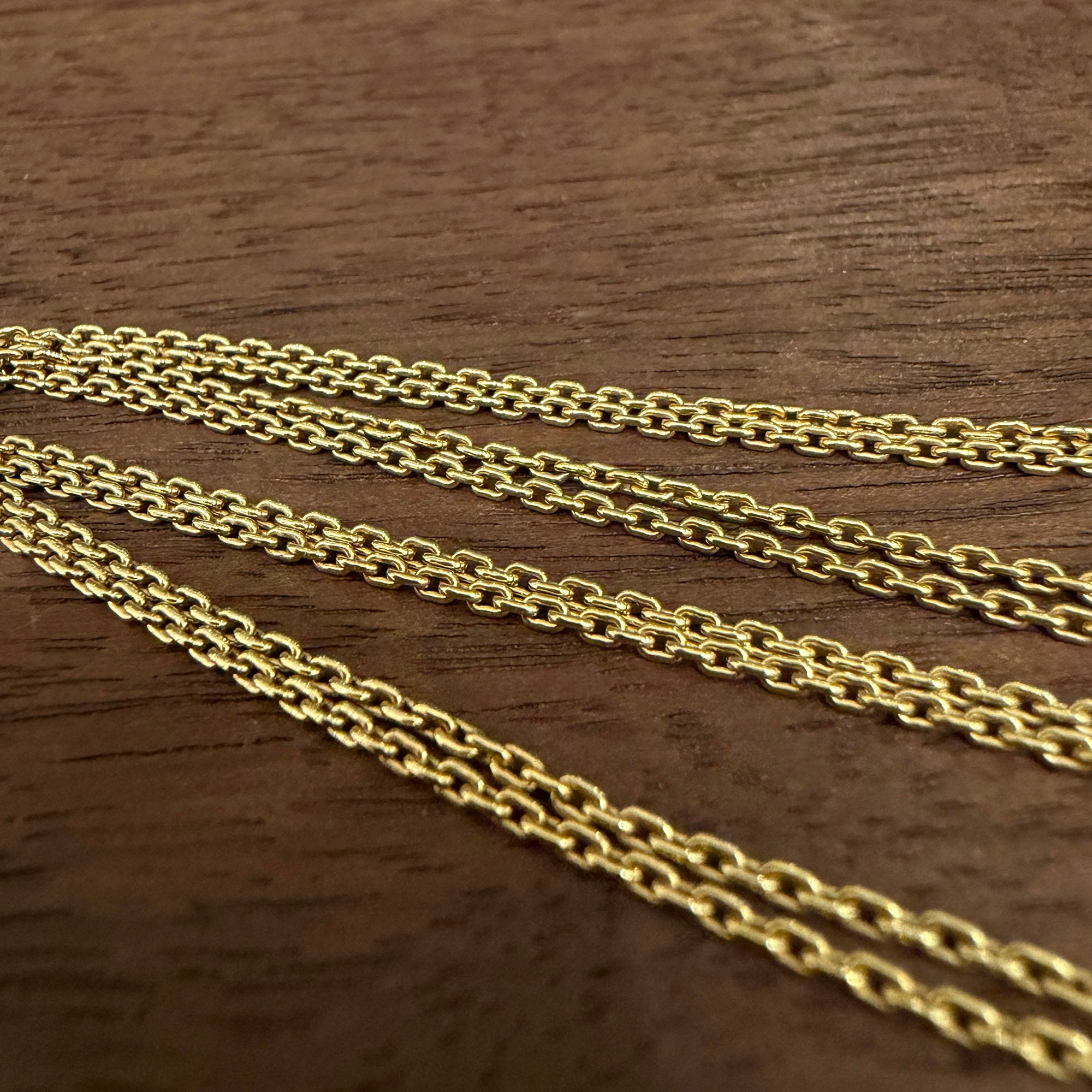 Tiffany Co. 18K YG Hard Wear Large Double Link Pendant Necklace 63364223 Size 16 Inch ティファニー 18K イエローゴールド ハード ウェア ラージダブル リンク ペンダント ネックレス サイズ16インチ