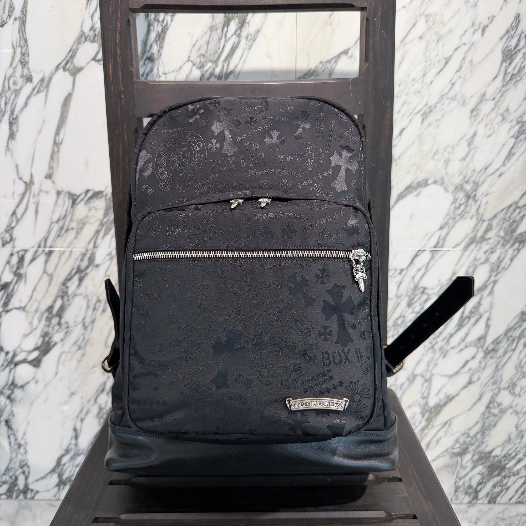 CHROME HEARTS 7th Grade Nylon Multi Logo Stencil Backpack クロムハーツ セブンスグレード ナイロン マルチ ロゴ ステンシル バックパック