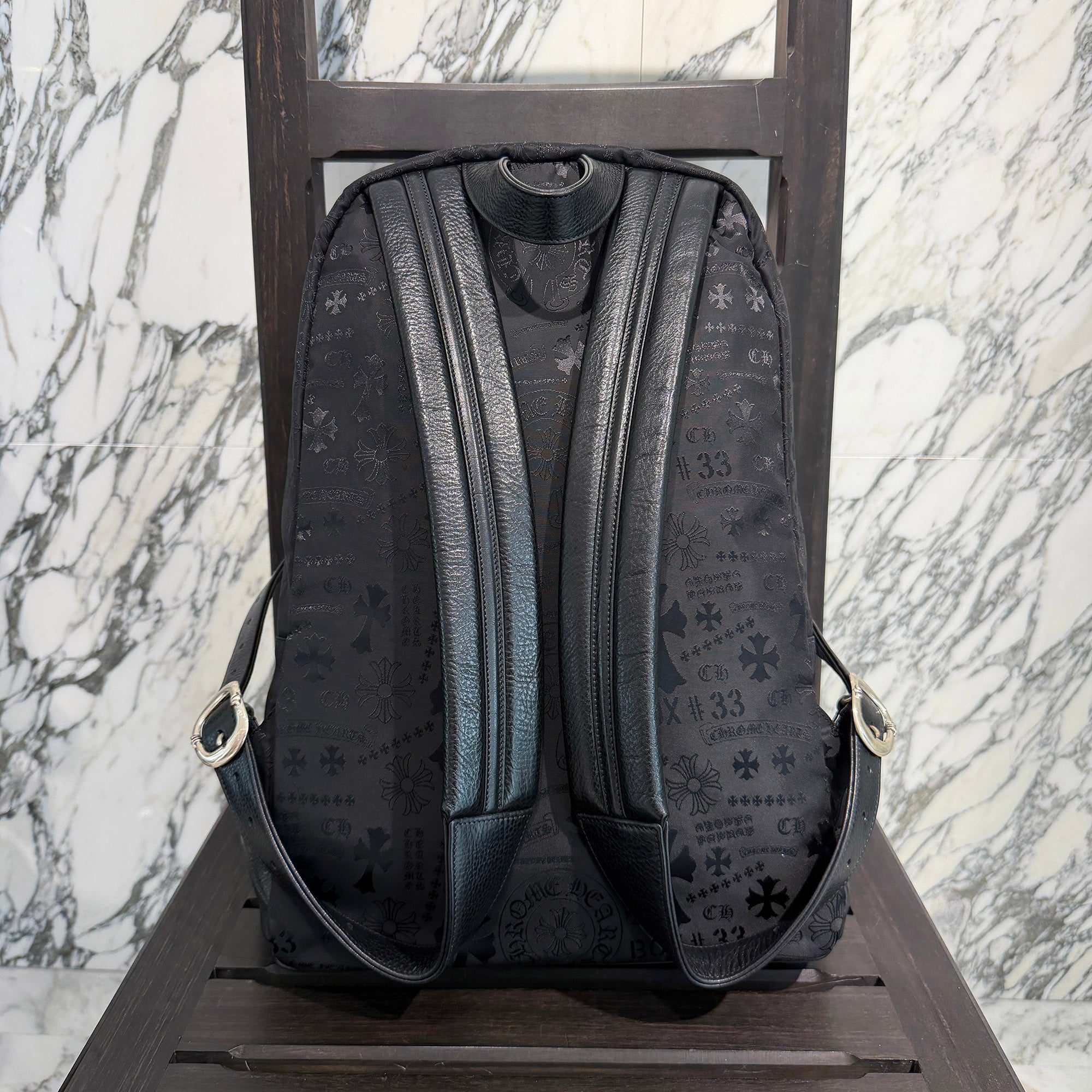 CHROME HEARTS 7th Grade Nylon Multi Logo Stencil Backpack クロムハーツ セブンスグレード ナイロン マルチ ロゴ ステンシル バックパック