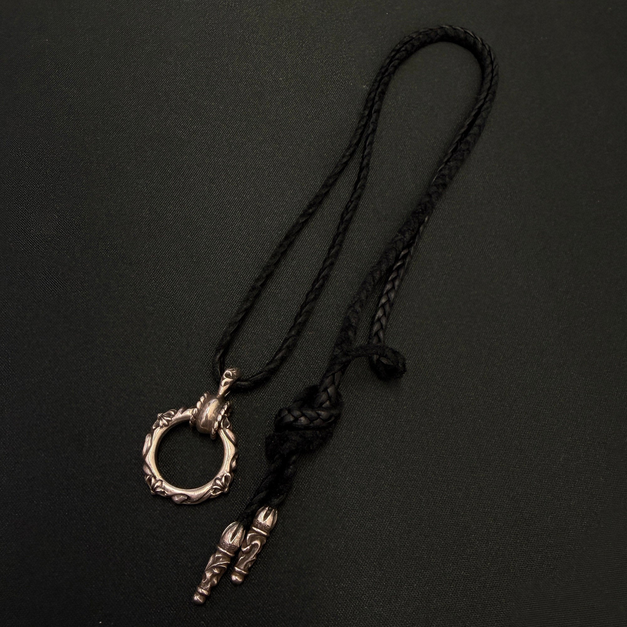 CHROME HEARTS SBT Band Eyewear Loop × Leather Braid クロムハーツ SBTバンドアイウェアループ×レザーブレード