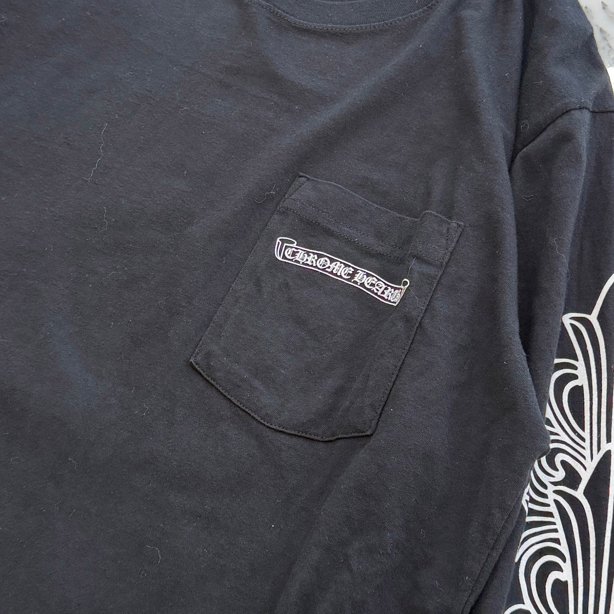 CHROME HEARTS Dagger Eye Chart Long Sleeve Tee Size L クロムハーツ ダガー アイチャート ロングスリーブ Tシャツ サイズL