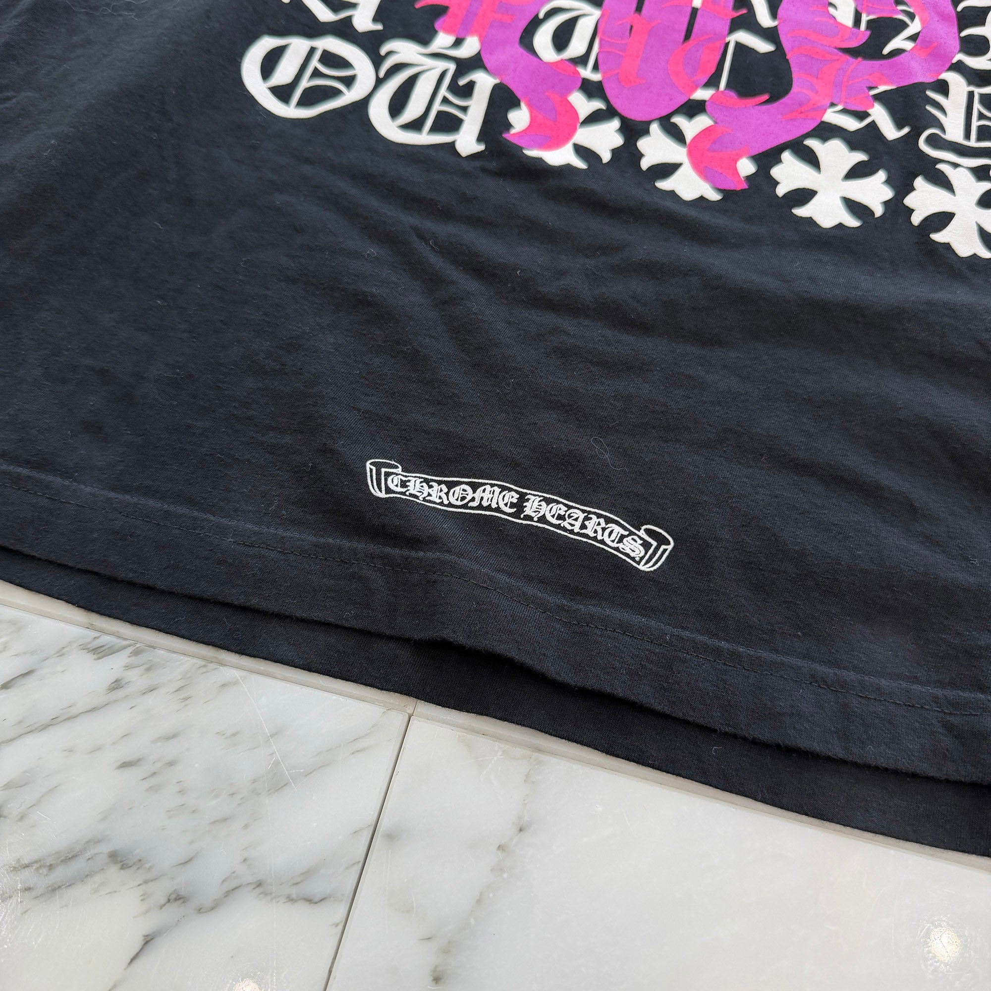 CHROME HEARTS Dagger Eye Chart Long Sleeve Tee Size L クロムハーツ ダガー アイチャート ロングスリーブ Tシャツ サイズL