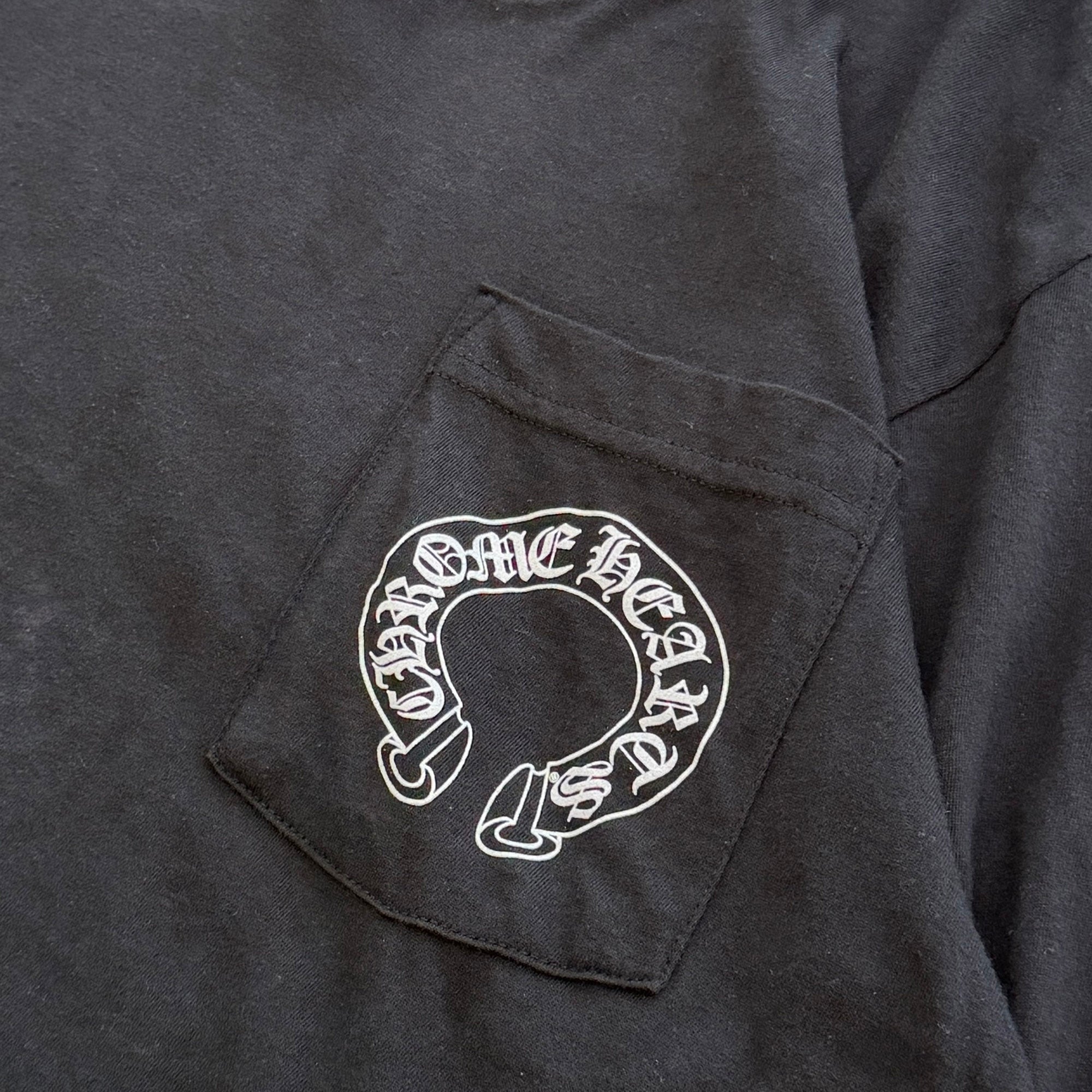 CHROME HEARTS Floral Cross Horseshoe Long Sleeve Tee Size M クロムハーツ フローラルクロス ホースシュー ロングスリーブ Tシャツ サイズM