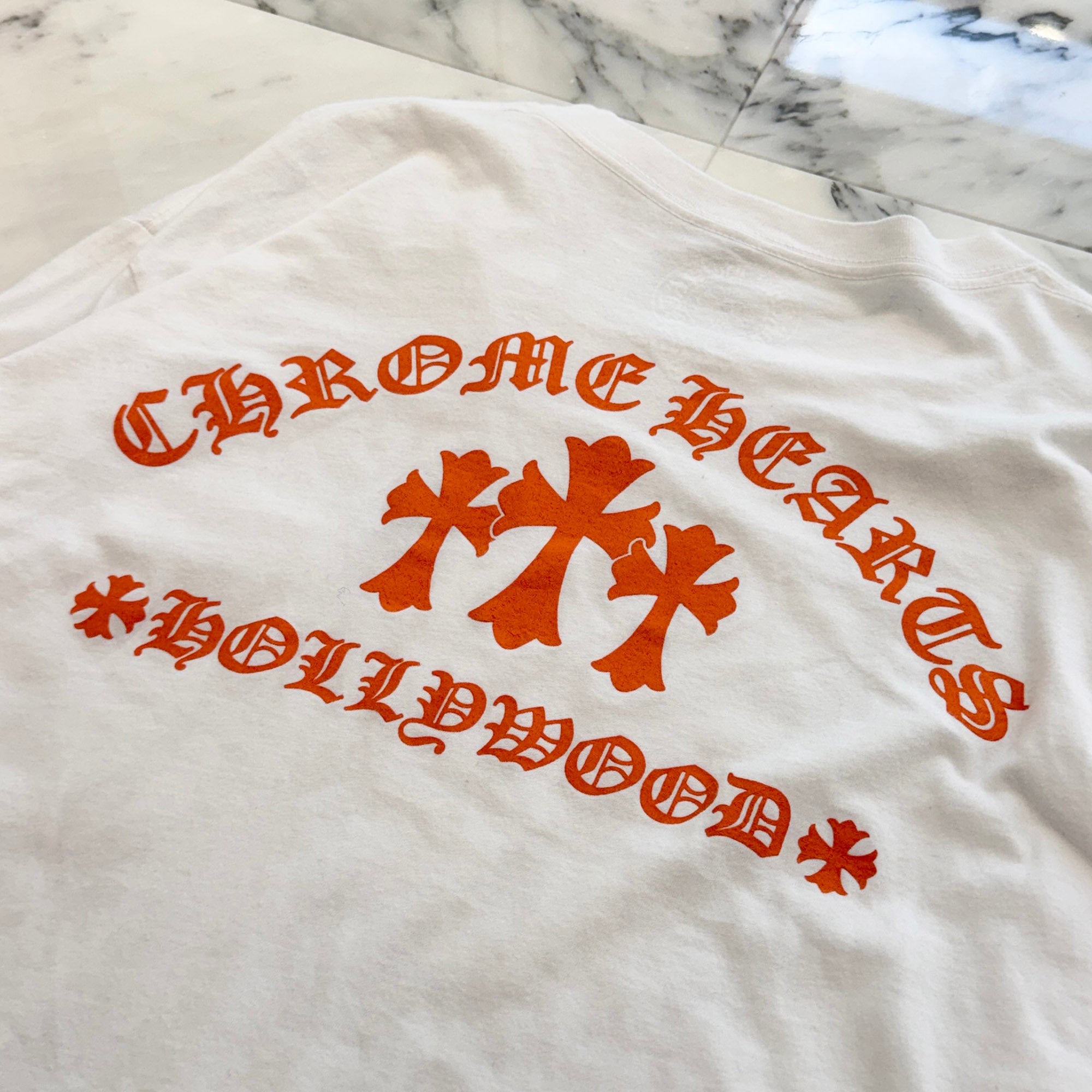 CHROME HEARTS King Taco 3 Cemetery Cross Print Long Sleeve Tee Size XL クロムハーツ キングタコ 3 セメタリークロス プリント ロングスリーブ Tシャツ サイズXL