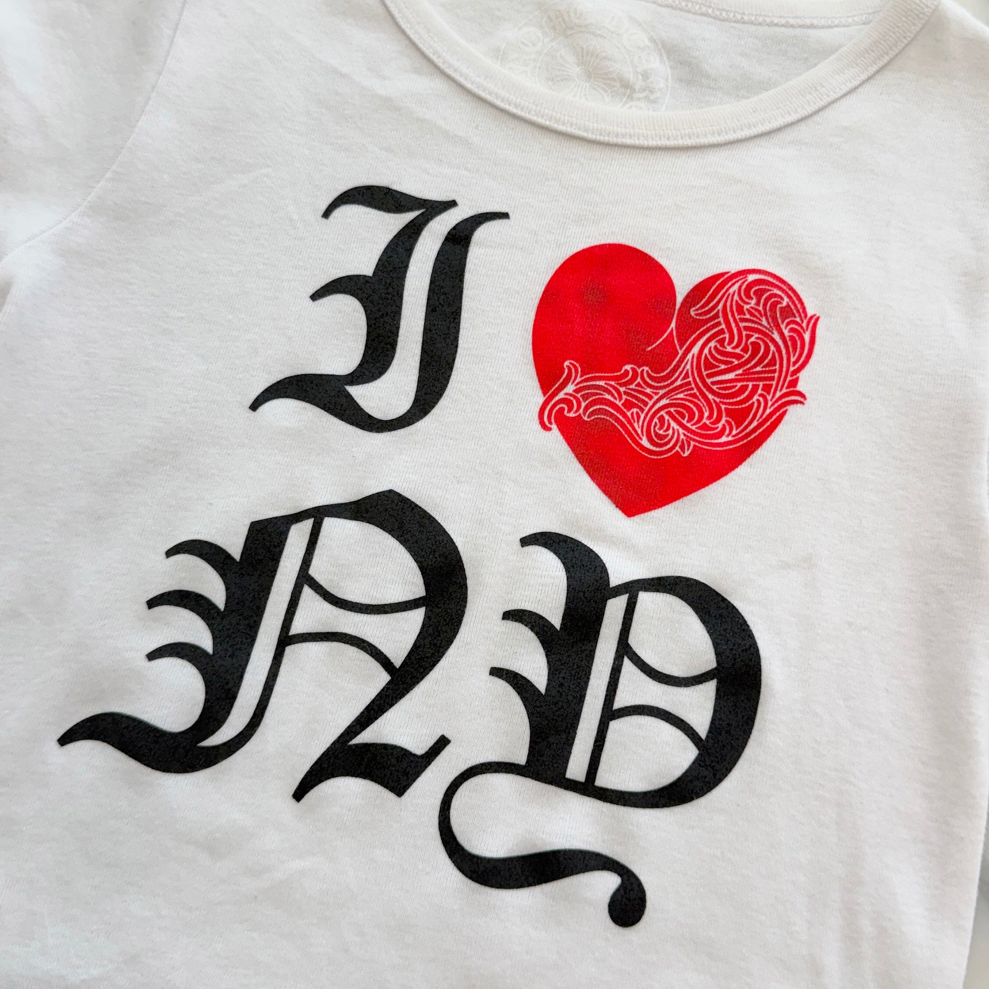 CHROME HEARTS "I Love NY" Cropped Tee Size ONE SIZE (68-112) クロムハーツ "アイ・ラブ・ニューヨーク" クロップドTシャツ サイズONE SIZE (68-112)